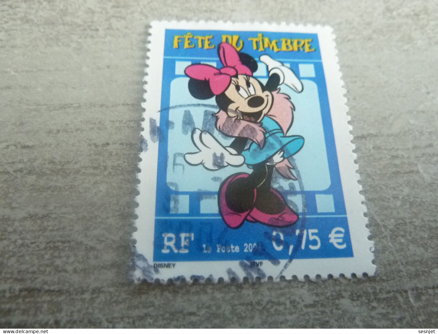 Disney - Minnie - 0.75 € - Yt 3643 - Multicolore - Oblitéré - Année 2004 - - Gebraucht