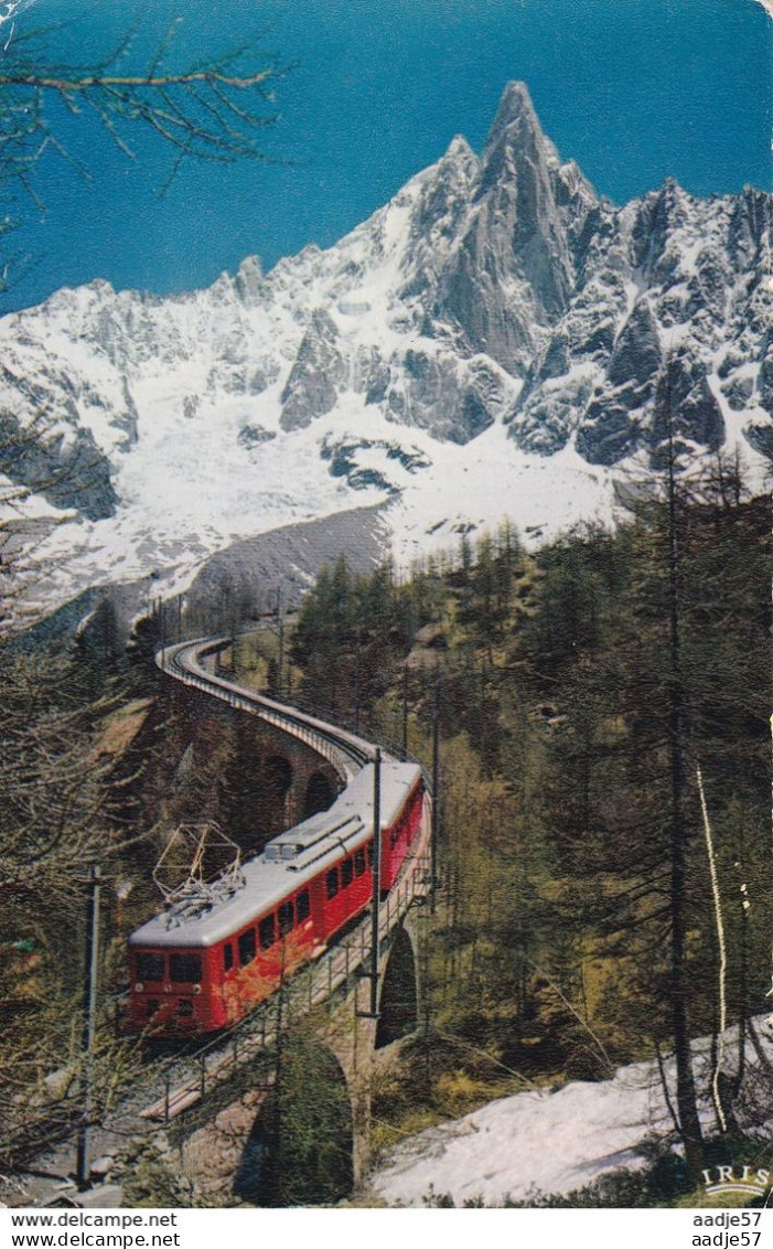 Frankrijk Chamonix Mer De Glace Et Chemin De Fer Du Montenvers - Estaciones Con Trenes