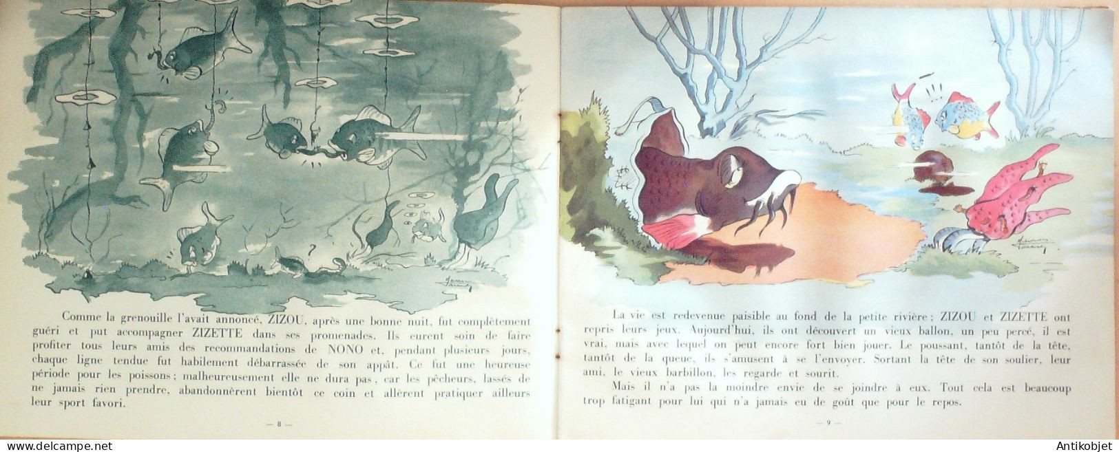 Au Fond D'une Rivière Illustré Par Maurice Parent édition Garnier Eo 1924 - 1901-1940