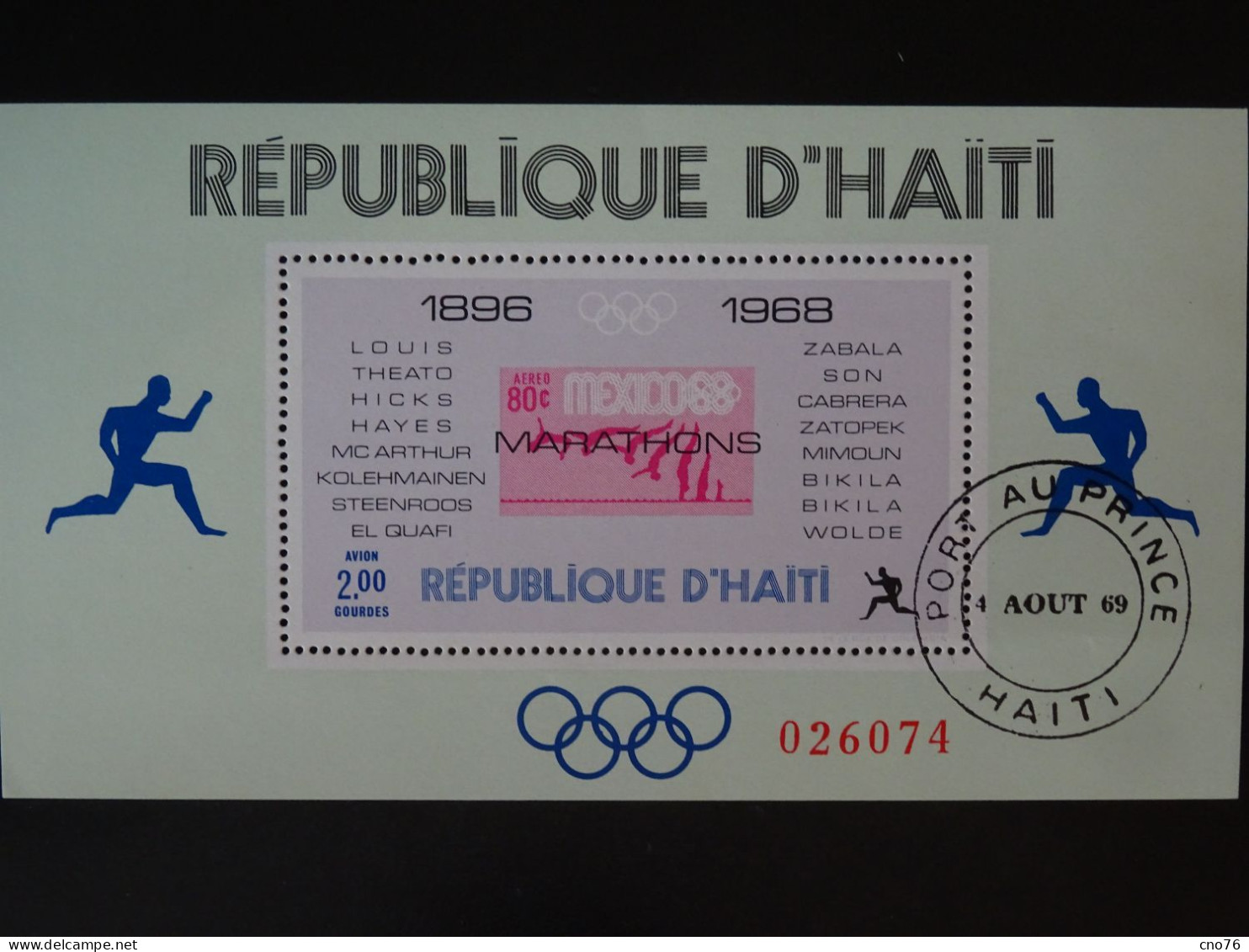 République D'Haiti Bloc Commémoratif Neuf** N° 27 Des Jeux Olympiques 1896/1968 - Other & Unclassified