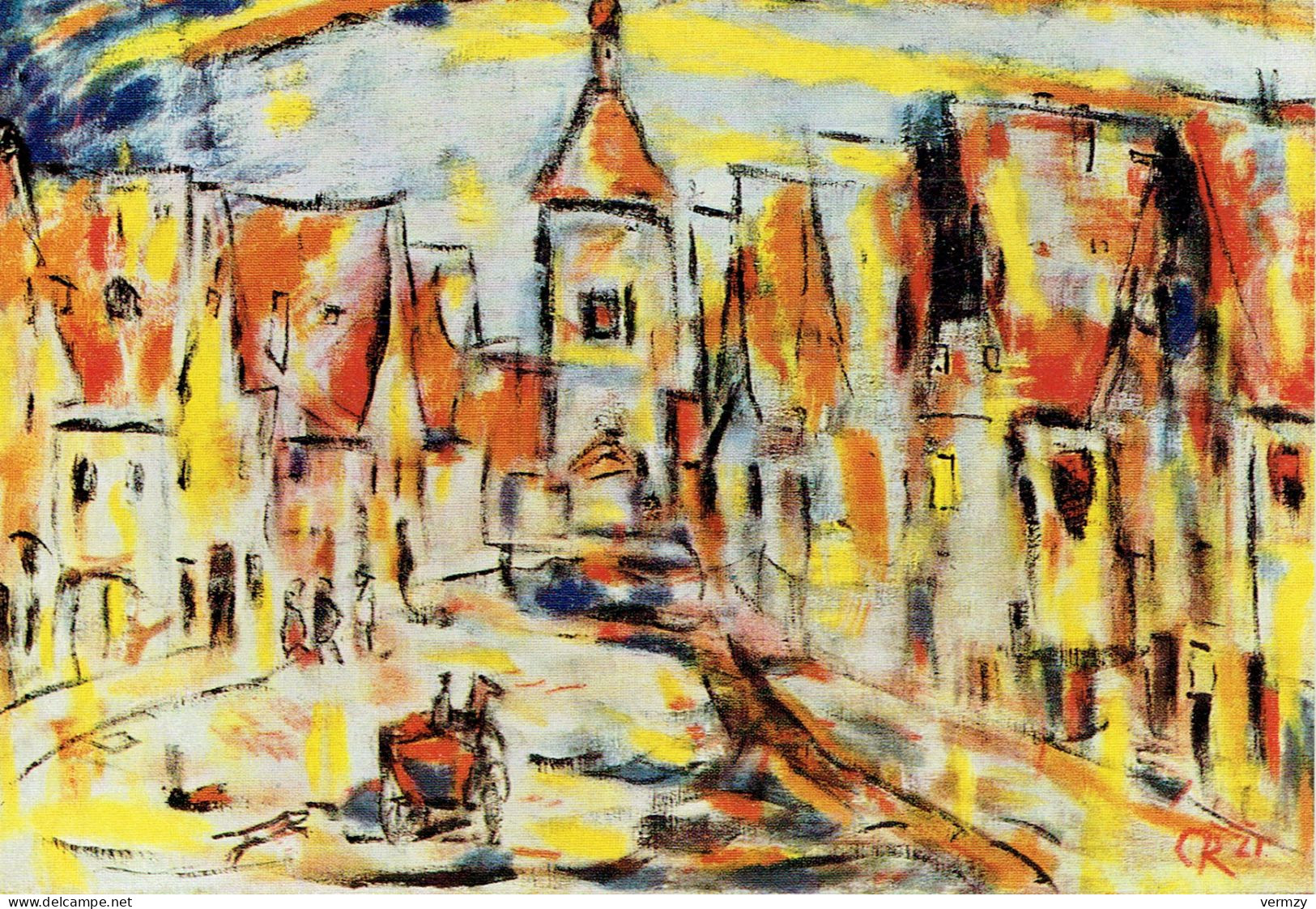 Christian ROHFLS : Strasse In Rothenburg (1921) - Paintings