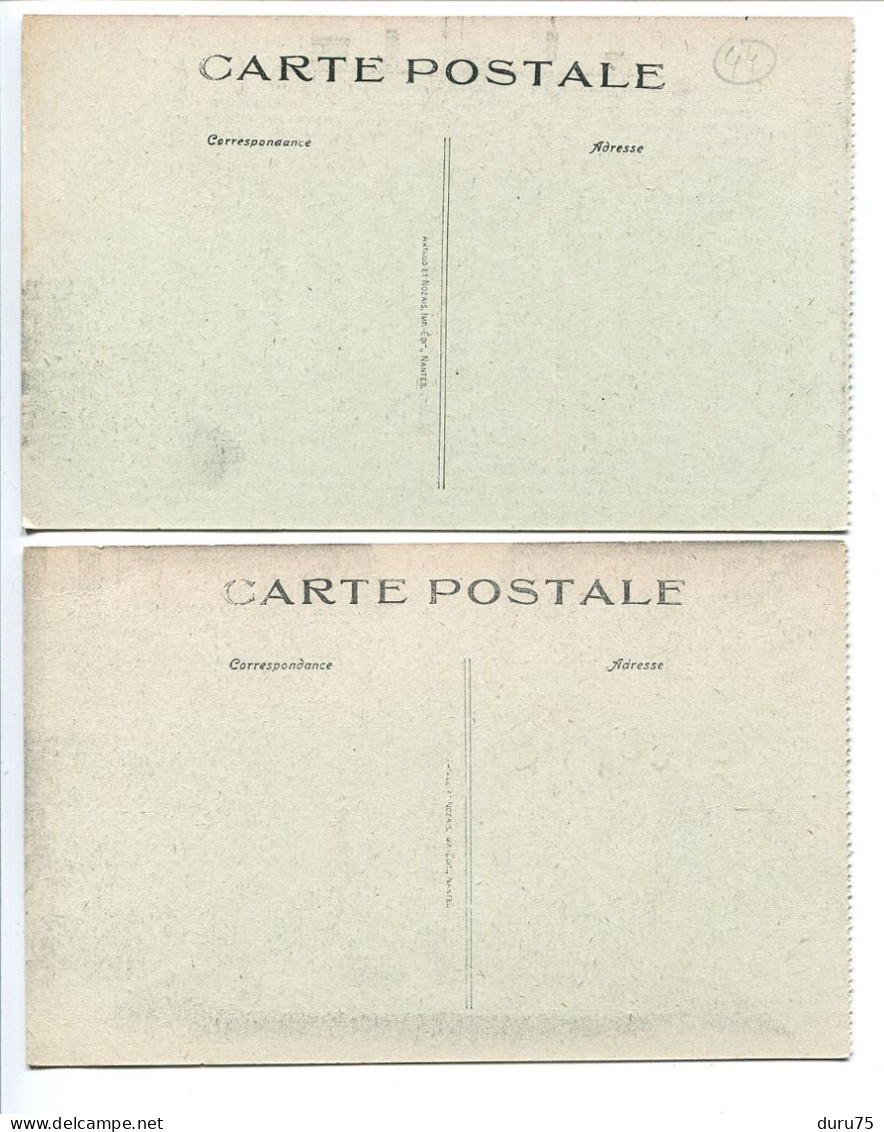 LOT 2 CPA Non écrites * NANTES Le Port Le Pont Transbordeur Départ D'une Abeille * Gros Plan BATEAU * Artaud Nozais Edit - Nantes