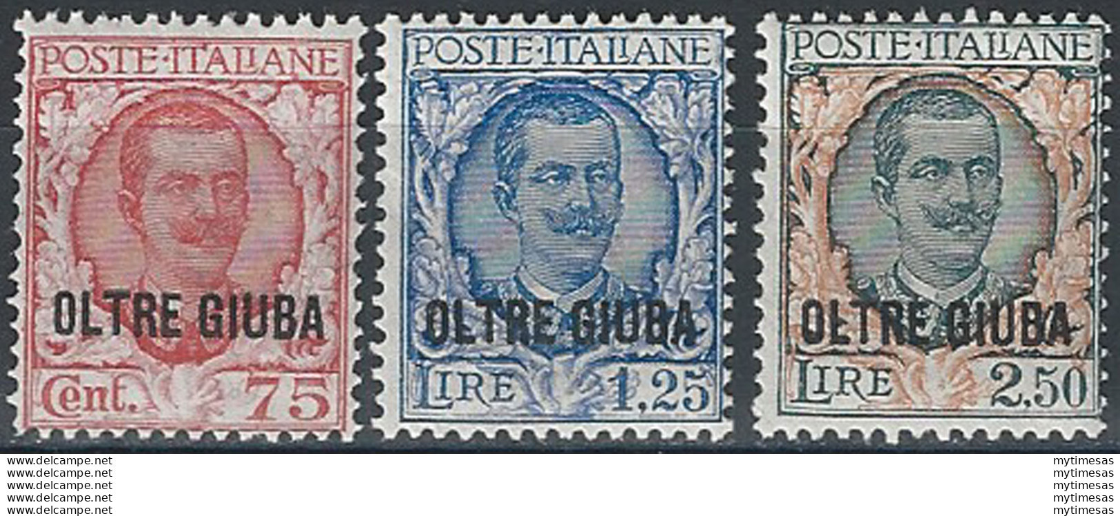 1926 Oltre Giuba 3v. MNH Sassone N. 42/44 - Other & Unclassified