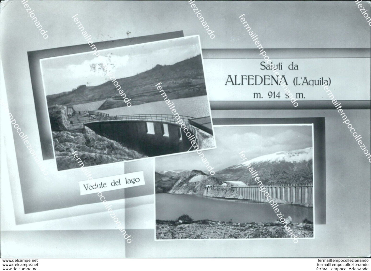 Bn538 Cartolina Saluti Da Alfedena Provincia Di L'aquila - L'Aquila