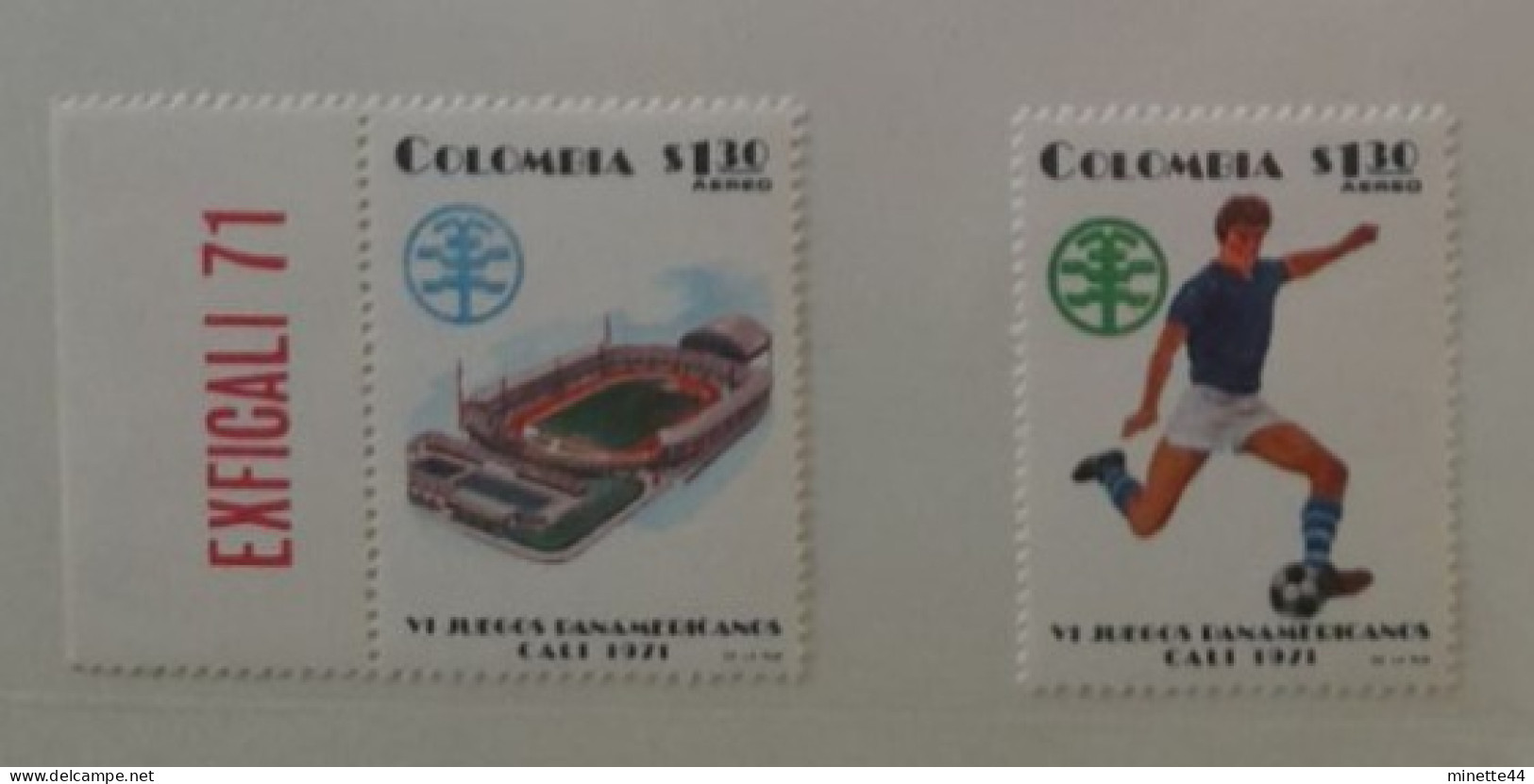 COLOMBIE COLOMBIA 1971 MNH** FOOTBALL FUSSBALL SOCCER CALCIO VOETBAL FUTBOL FUTEBOL FOOT FOTBAL - Unused Stamps