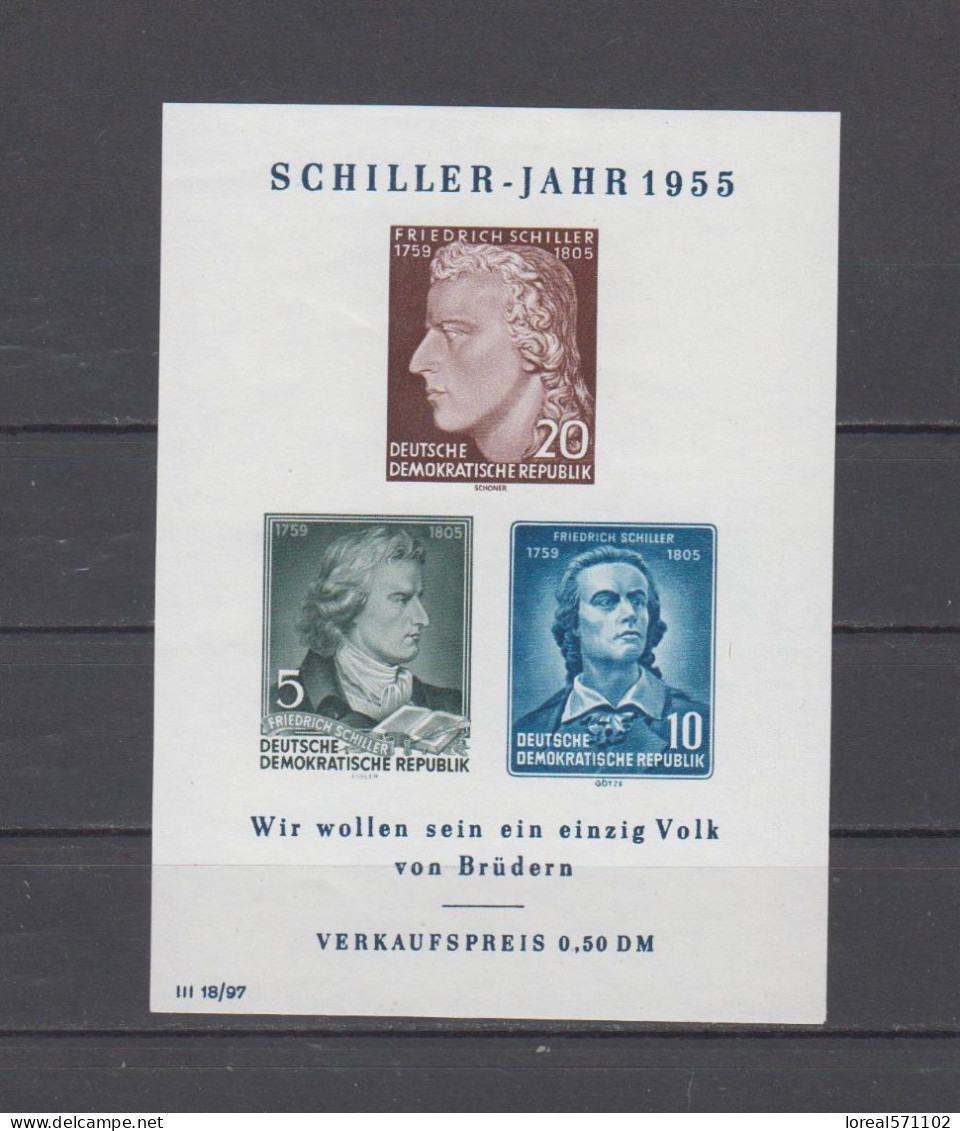 DDR 1955 Block12 IV ** Geprüft Schönherr - Autres & Non Classés