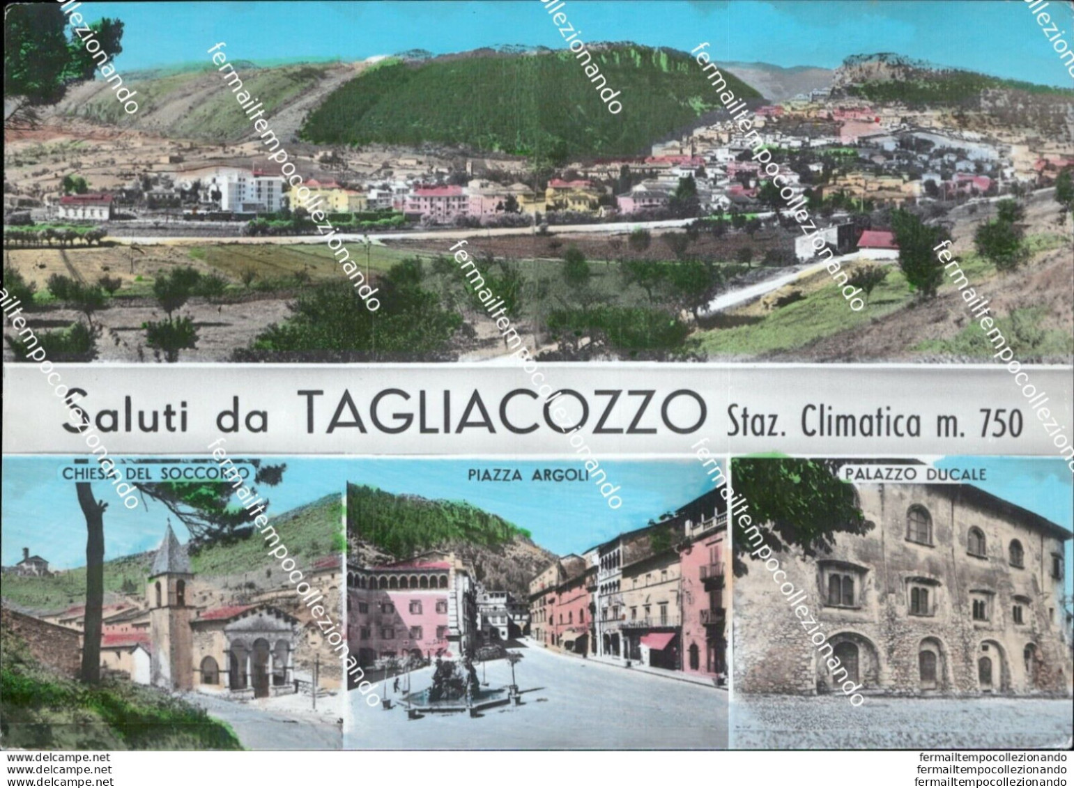 As563 Cartolina Saluti Da Tagliacozzo Provincia Di L'aquila - L'Aquila