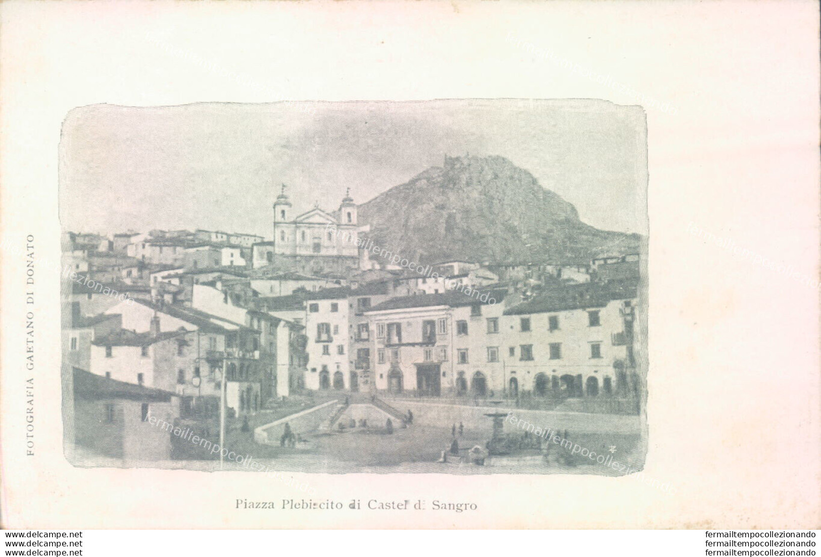 Ae301 Cartolina Piazza Plebiscito Di Castel Di Sangro Provincia Di L'aquila - L'Aquila