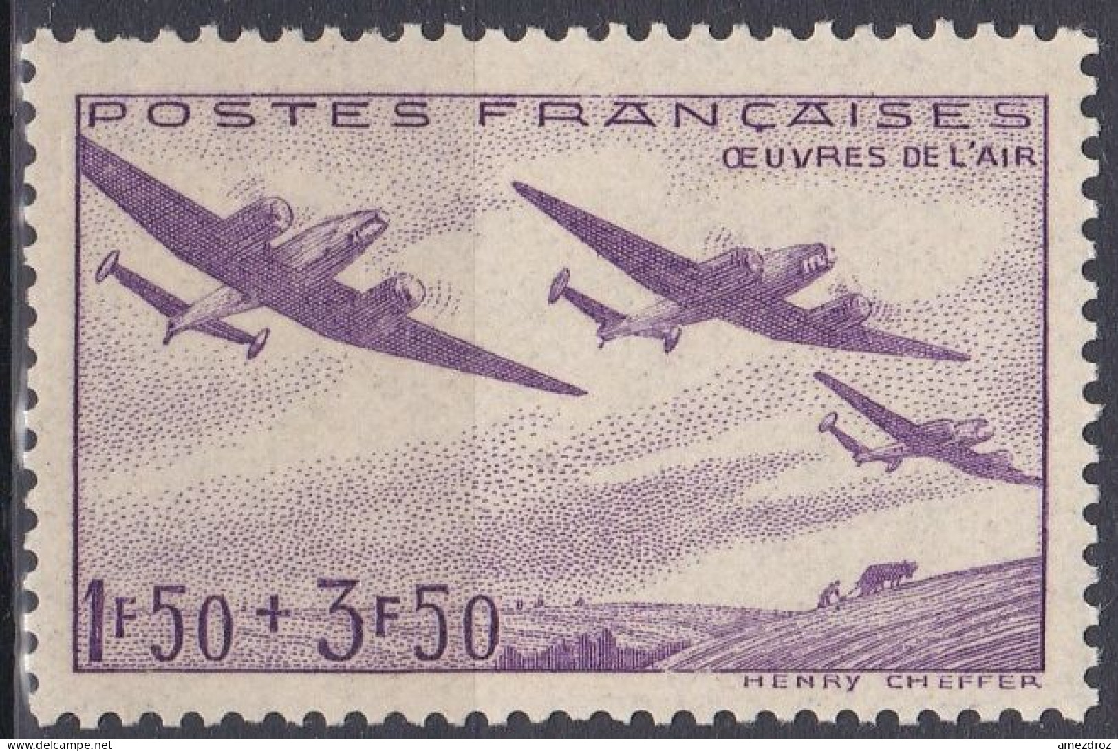 France 1942 N° 540 ** Au Profit Des œuvres De L'Air (G16) - Nuovi