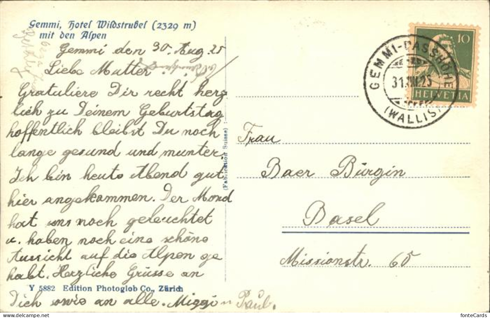 11371928 Kandersteg BE Hotel Wildstrubel Gemmi Berner Alpen Kandersteg - Other & Unclassified