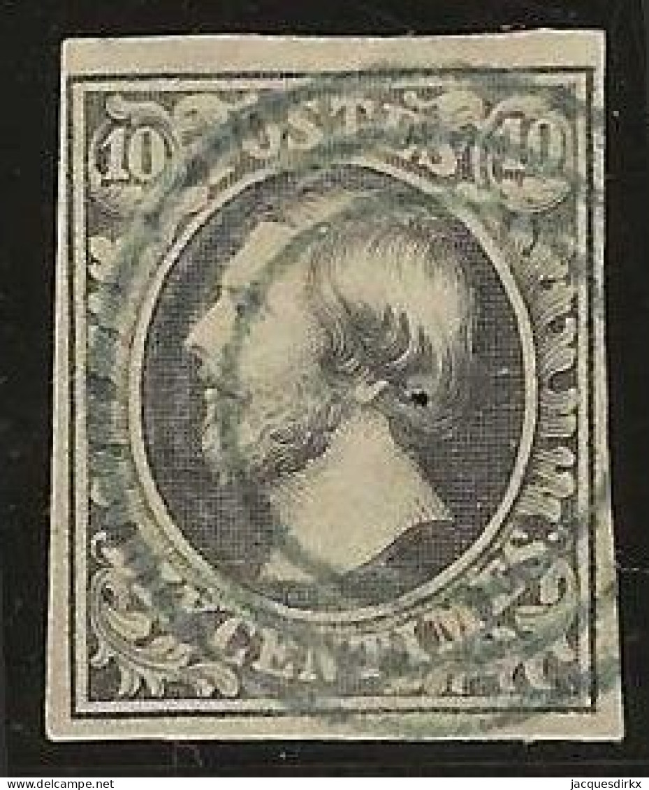 Luxembourg  .  Y&T   .   1   (2 Scans)    .    O    .    Oblitéré - 1852 Guglielmo III