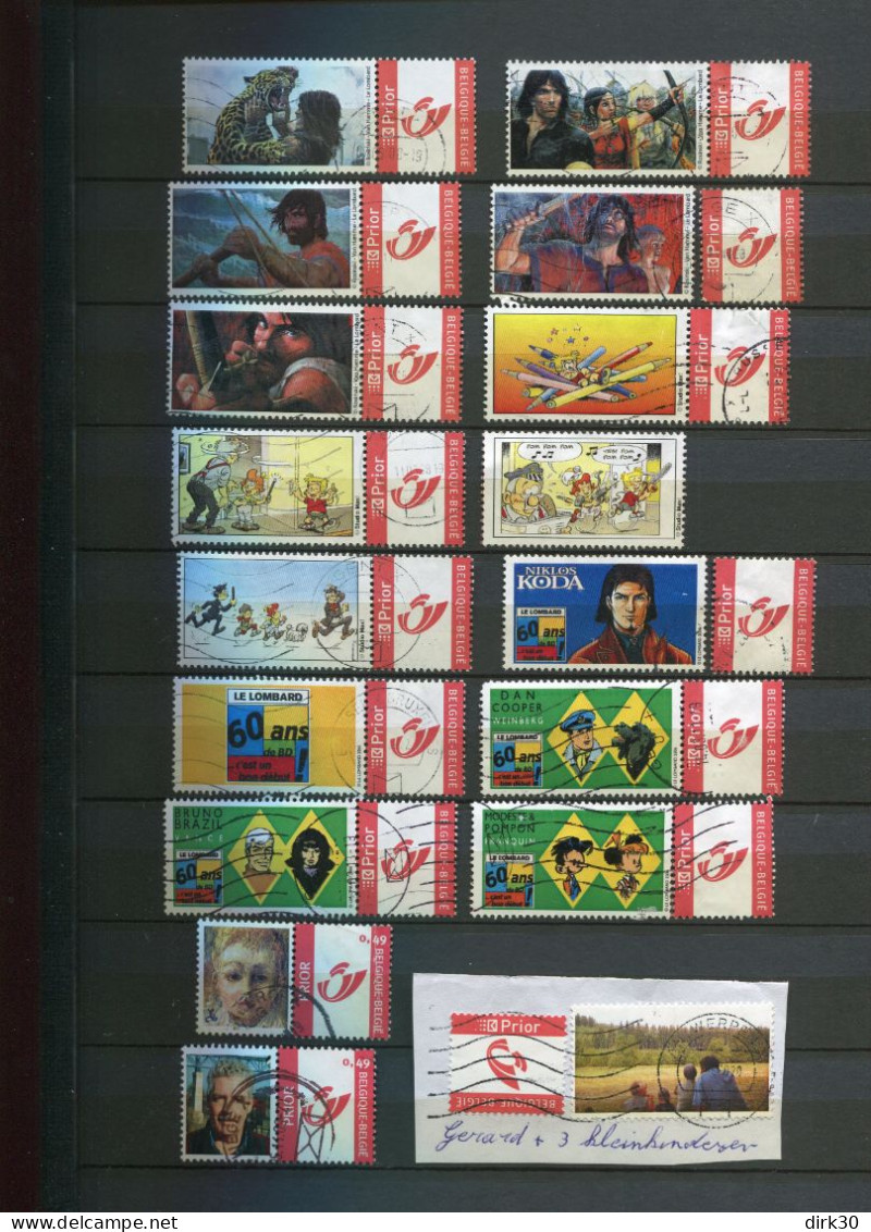 Belgie Duostamps Thorgal Lombard 17 X Gestempeld Gepersonaliseerde Zegels (staat Zie Scan)  Strips Comics BD - Usati