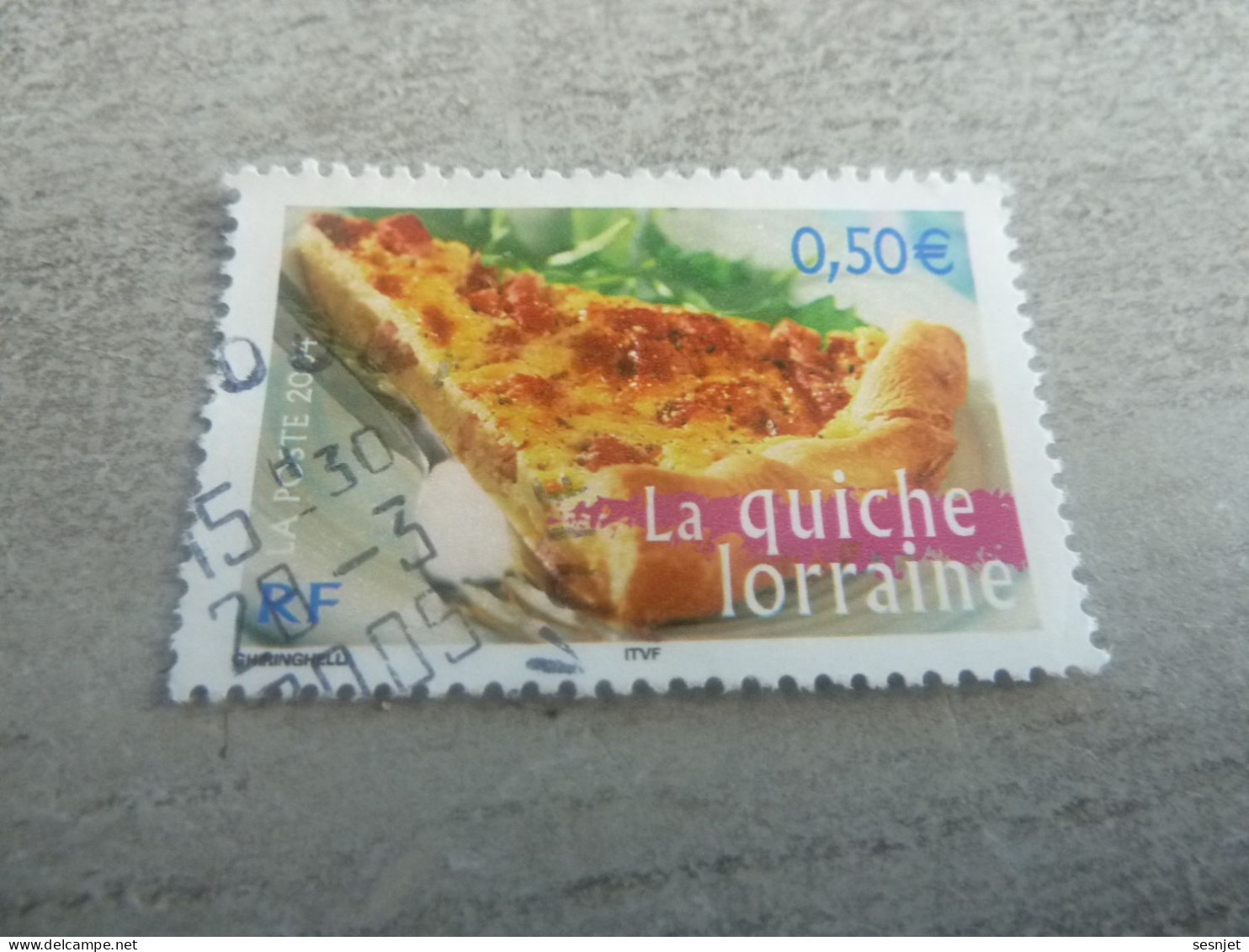 La Quiche Lorraine - La France à Vivre - 0.50 € - Yt 3652 - Multicolore - Oblitéré - Année 2004 - - Usados