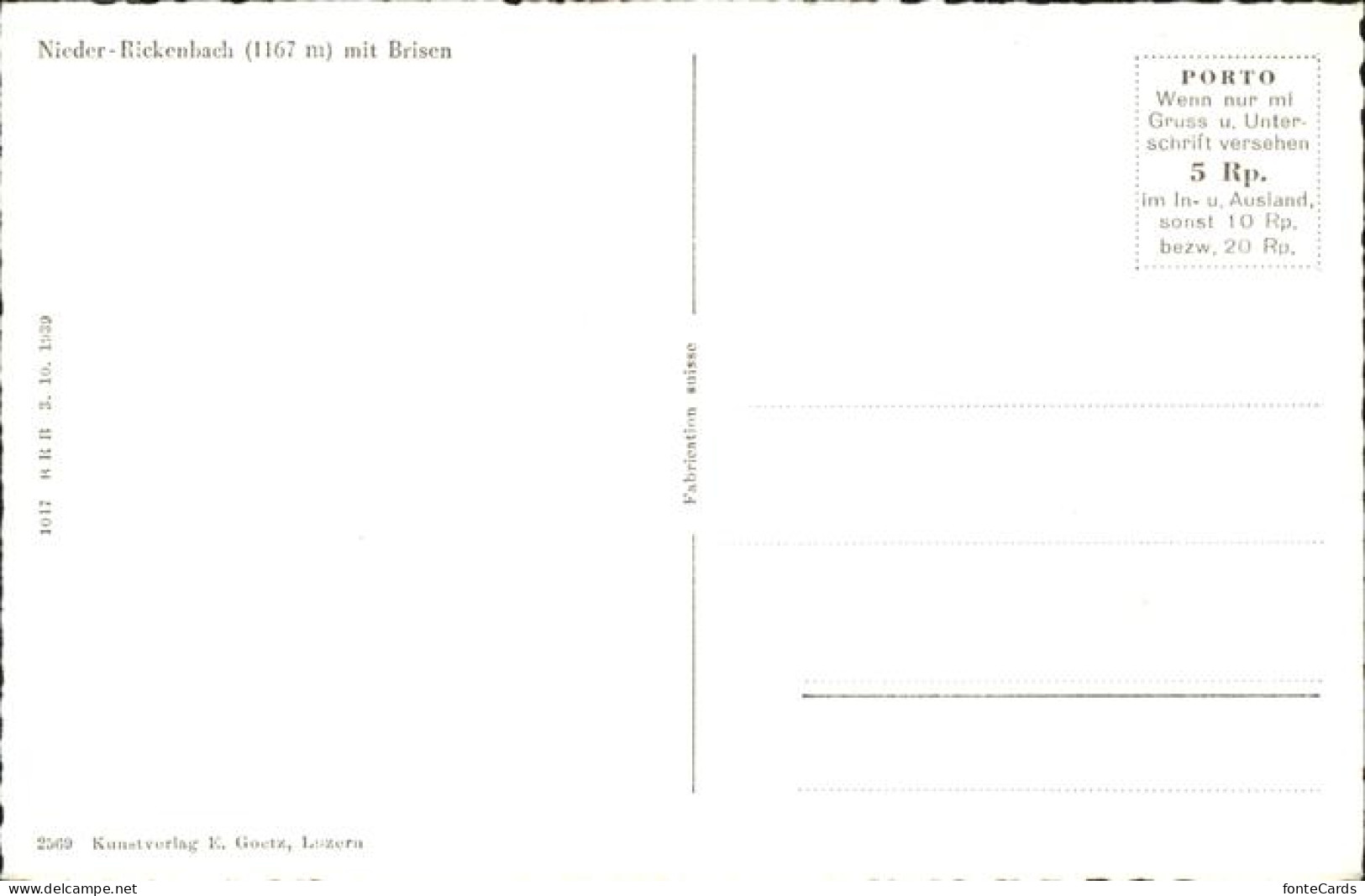 11358105 Niederrickenbach Brisen Niederrickenbach - Altri & Non Classificati