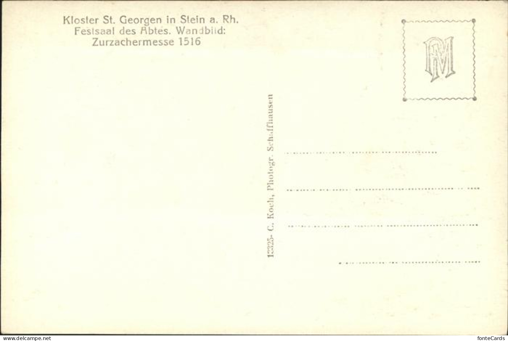 11358103 Stein Rhein Kloster St. Georgen Festsaal D. Abtes Wandbild Stein Am Rhe - Sonstige & Ohne Zuordnung