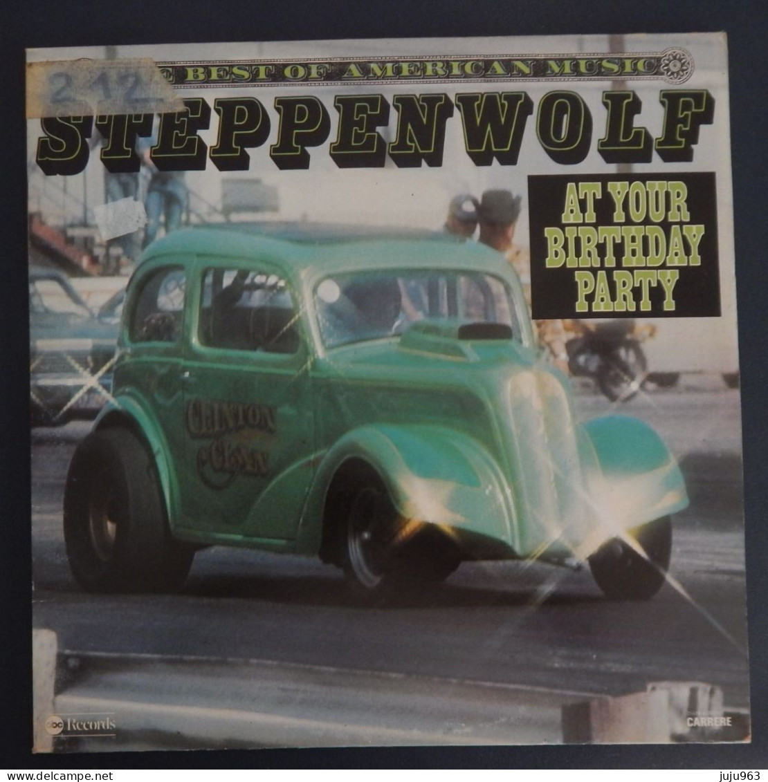 VINYL LP 33 TOURS STEPPENWOLF "AT YOUR BIRTHDAY PARTY" POCHETTE AVEC SCOTCH NUMEROTE- BON ETAT D ECOUTE RARE  2 SCANS - Rock