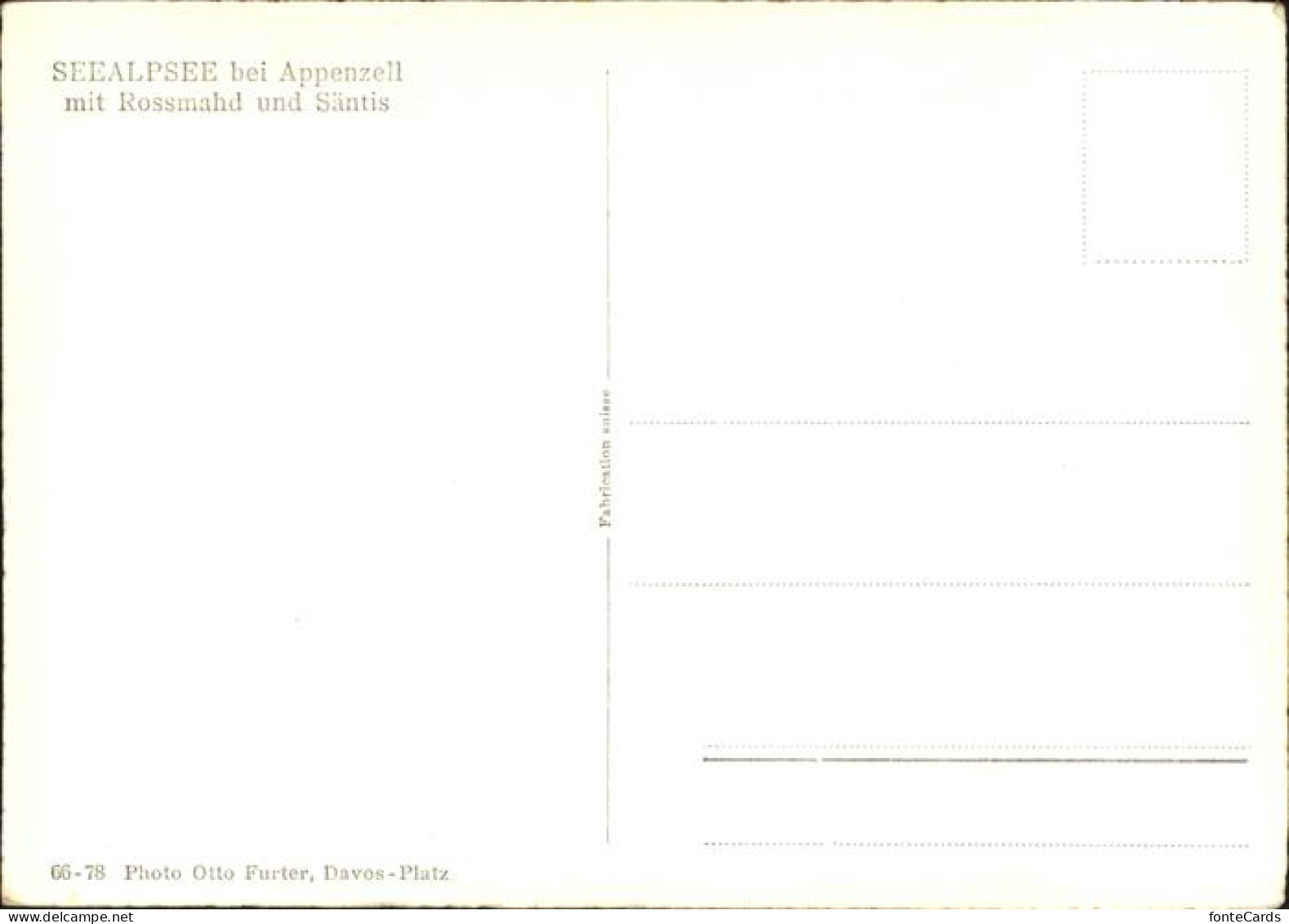 11357964 Seealpsee Appenzell Rossmahd Saentis Schwende - Altri & Non Classificati