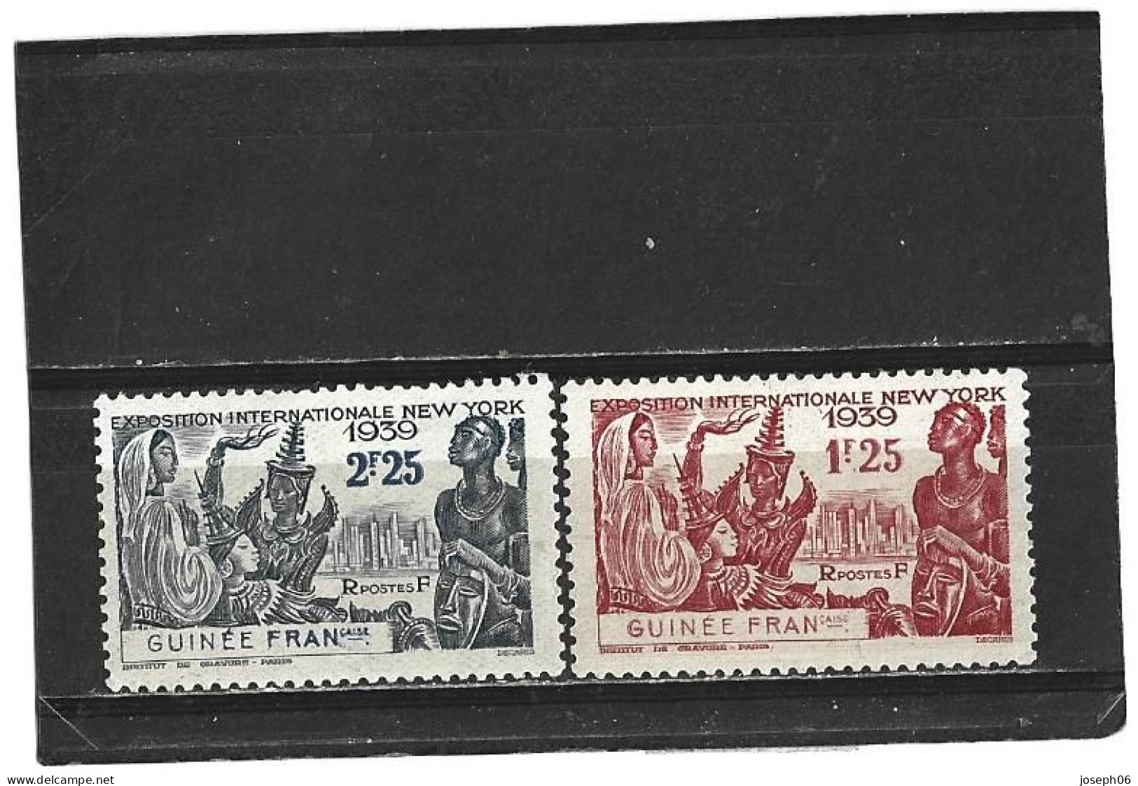 GUINEE   1939   Y.T. N° 151  152  NEUF* - Neufs