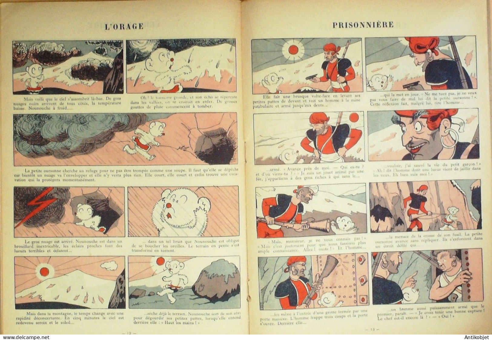 Nounouche Fait Du Cinéma Illustré Par Durst  édition Gp Eo 1948 - 1901-1940