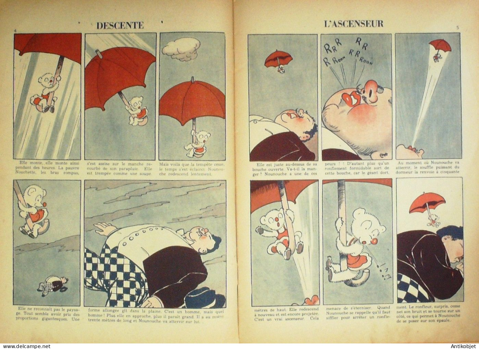 Nounouche Et Les Géants Illustré Par Durst  édition Gp Eo 1946 - 1901-1940