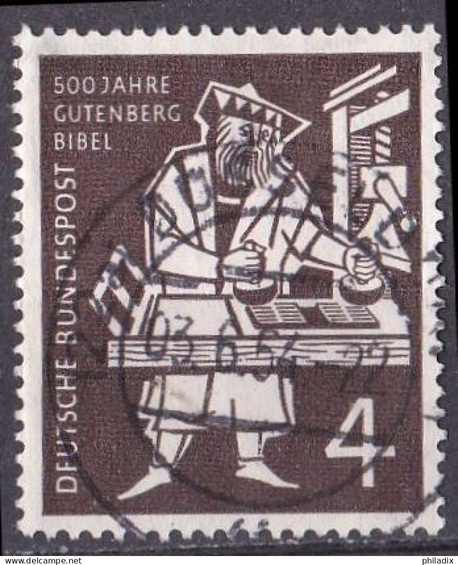 BRD 1954 Mi. Nr. 198 O/used Vollstempel (BRD1-5) - Gebraucht