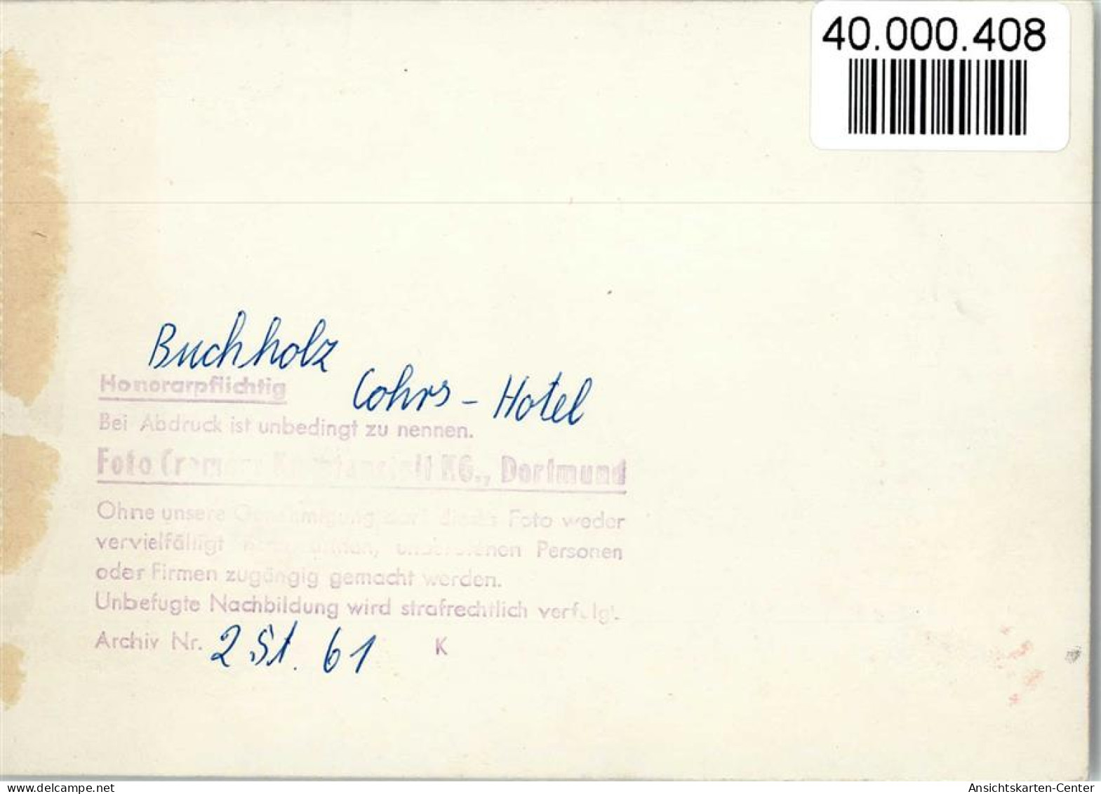 40000408 - Buchholz In Der Nordheide - Buchholz