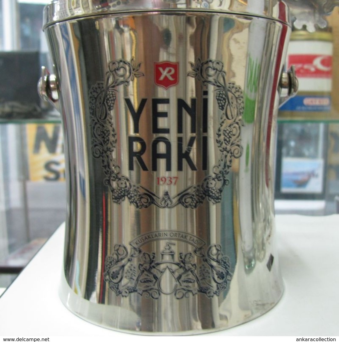 AC - ICE BUCKET & TONGS YENI RAKI COMMON TASTE OF GENERATIONS FROM TURKEY - Andere & Zonder Classificatie