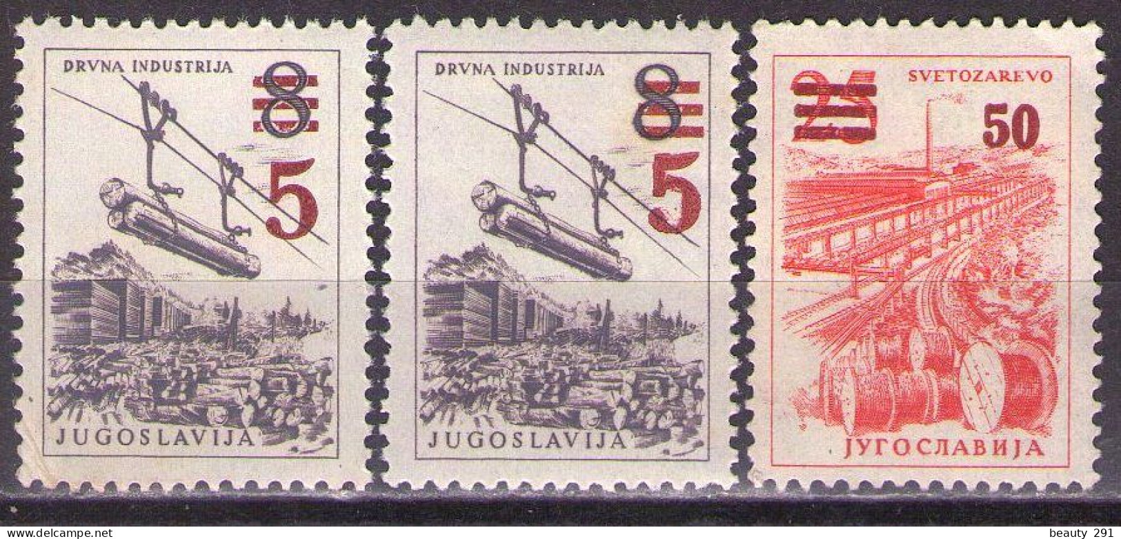 Yugoslavia 1965 - Definitive Stamps With Overprint - Mi 1134 A+B -1135 - MNH**VF - Nuevos