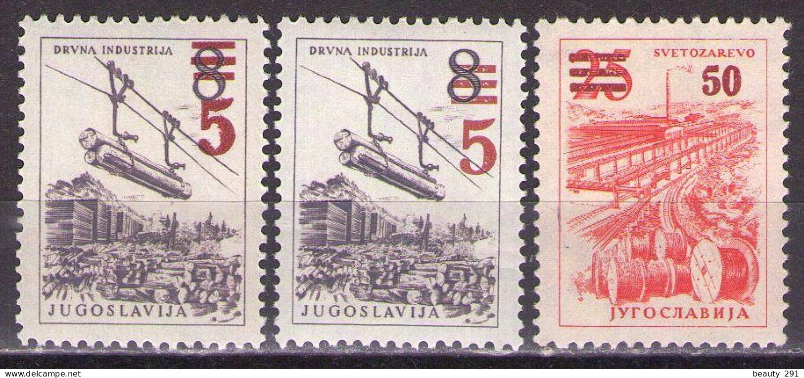 Yugoslavia 1965 - Definitive Stamps With Overprint - Mi 1134 A+B -1135 - MNH**VF - Nuevos