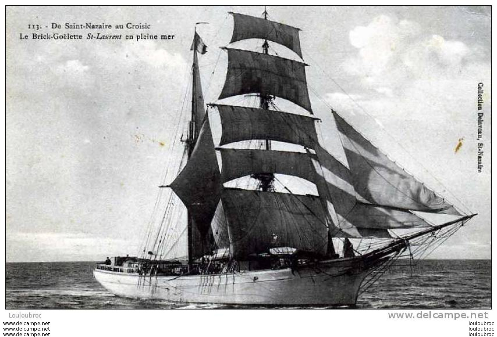 LE BRICK GOELETTE SAINT LAURENT DE SAINT NAZAIRE AU CROISIC EDIT DELAVEAU - Sailing Vessels