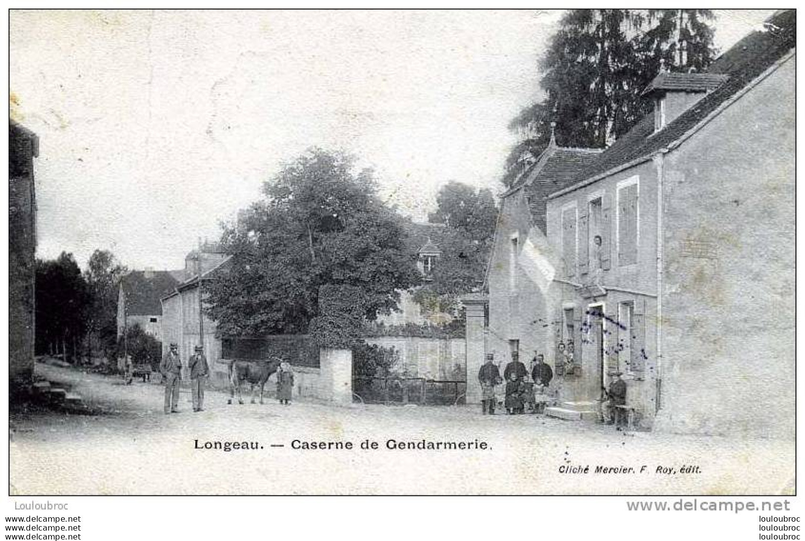 52 LE VALLINOT LONGEAU CASERNE DE GENDARMERIE EDIT MERCIER - Le Vallinot Longeau Percey