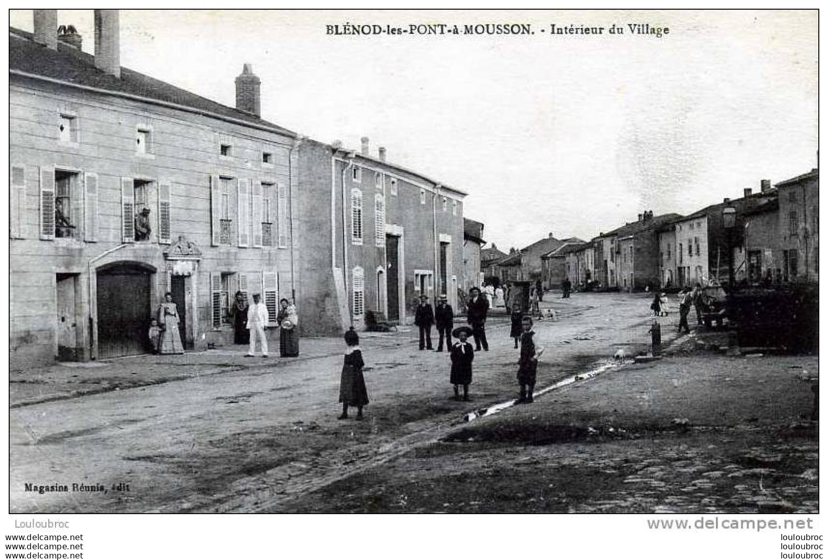 54 BLENOD LES PONT A MOUSSON INTERIEUR DU VILLAGE EDIT MAGASINS REUNIS - Autres & Non Classés