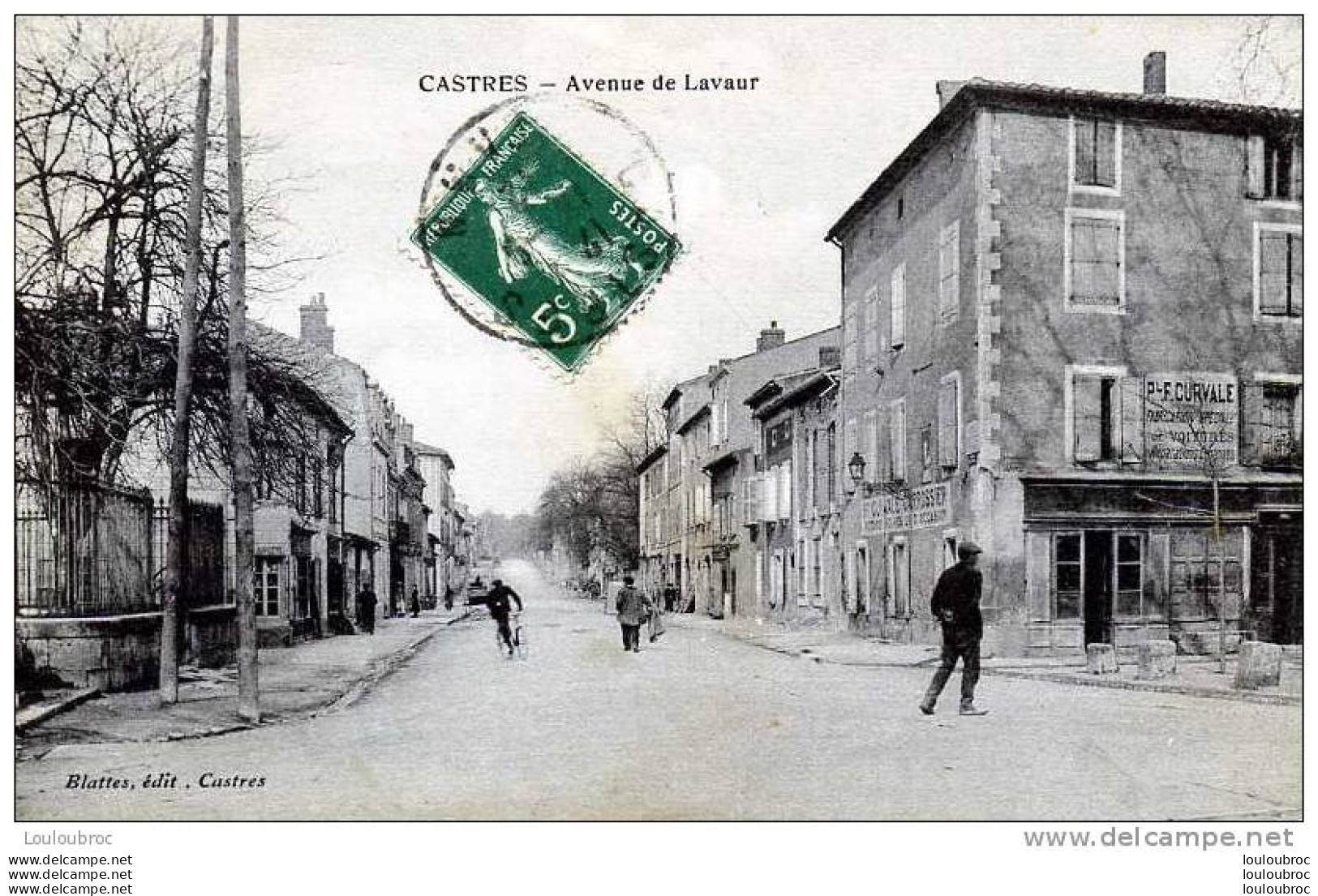 81 CASTRES AVENUE DE LAVAUR EDIT BLATTES 1912 - Castres