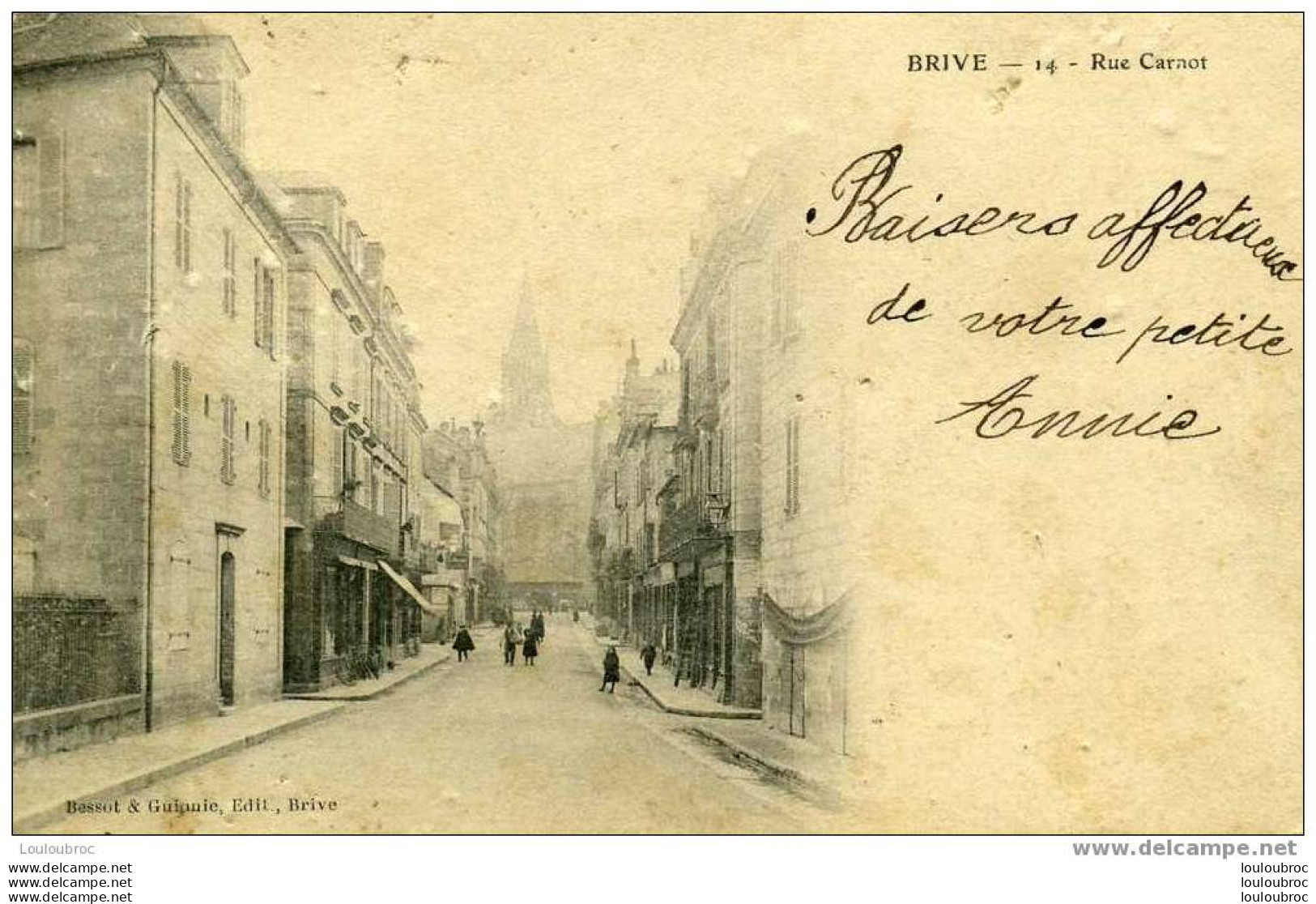 BRIVE  14 RUE CARNOT  1903  NON DIVISEE  BESSOT ET GUIONIE - Brive La Gaillarde