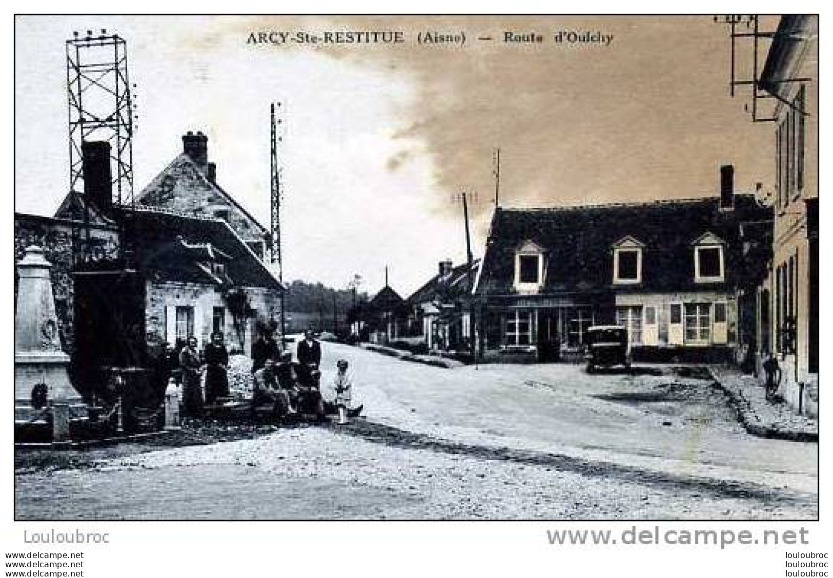 02 ARCY SAINTE RESTITUE ROUTE D'OULCHY ANIMEE ET AUTOMOBILE - Autres & Non Classés