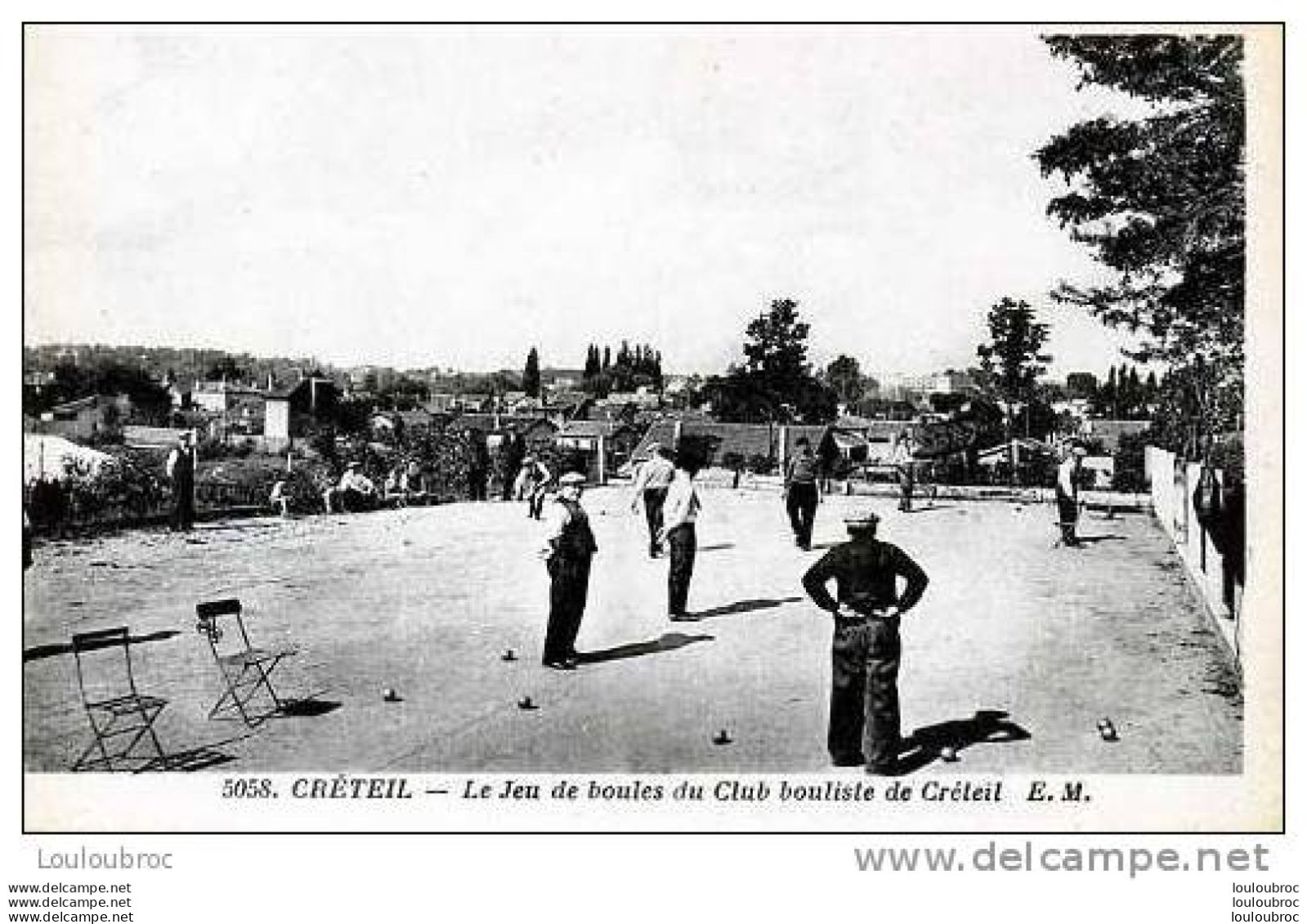 94 CRETEIL LE JEU DE BOULES DU CLUB BOULISTE DE CRETEIL  EDIT MALCUIT - Creteil