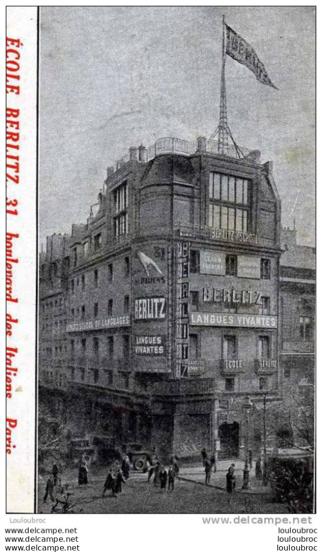 75 PARIS II ECOLE BERLITZ 31 BD DES ITALIENS - Distrito: 02