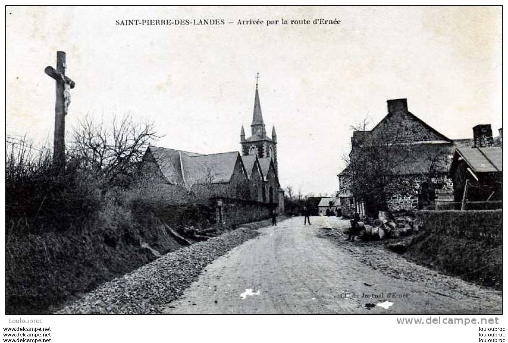 53 SAINT PIERRE DES LANDES ARRIVEE PAR LA ROUTE D'ERNEE - Altri & Non Classificati