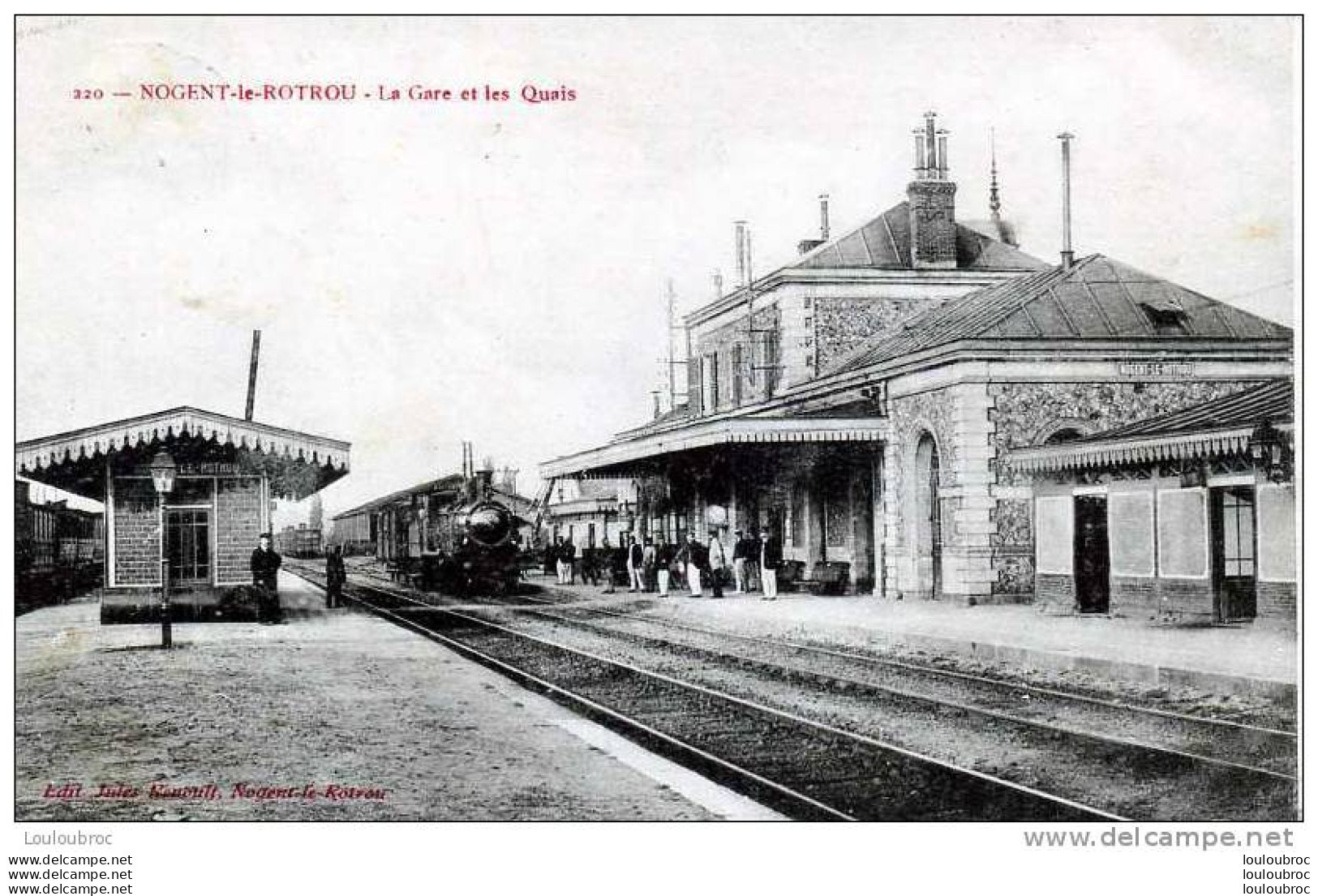 28 NOGENT LE ROTROU LA GARE ET LES QUAIS EDIT JULES RENOULT - Nogent Le Rotrou