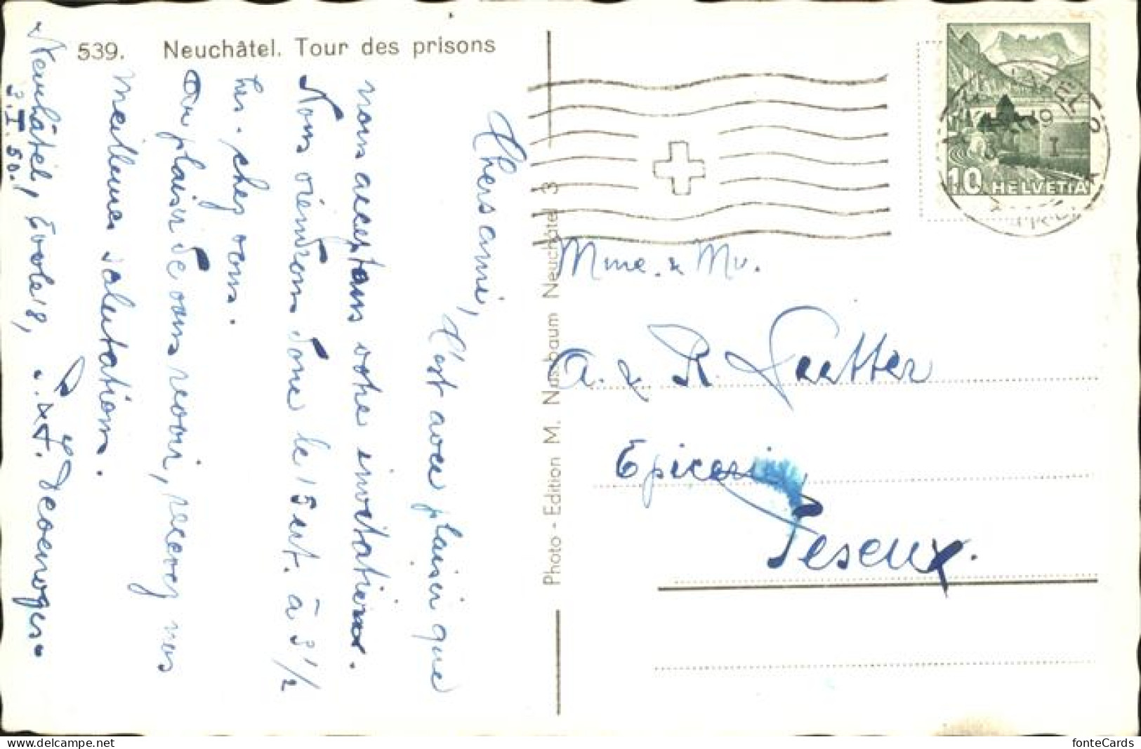 11357803 Neuchatel NE Tours Des Prisons Turm Neuchatel - Altri & Non Classificati