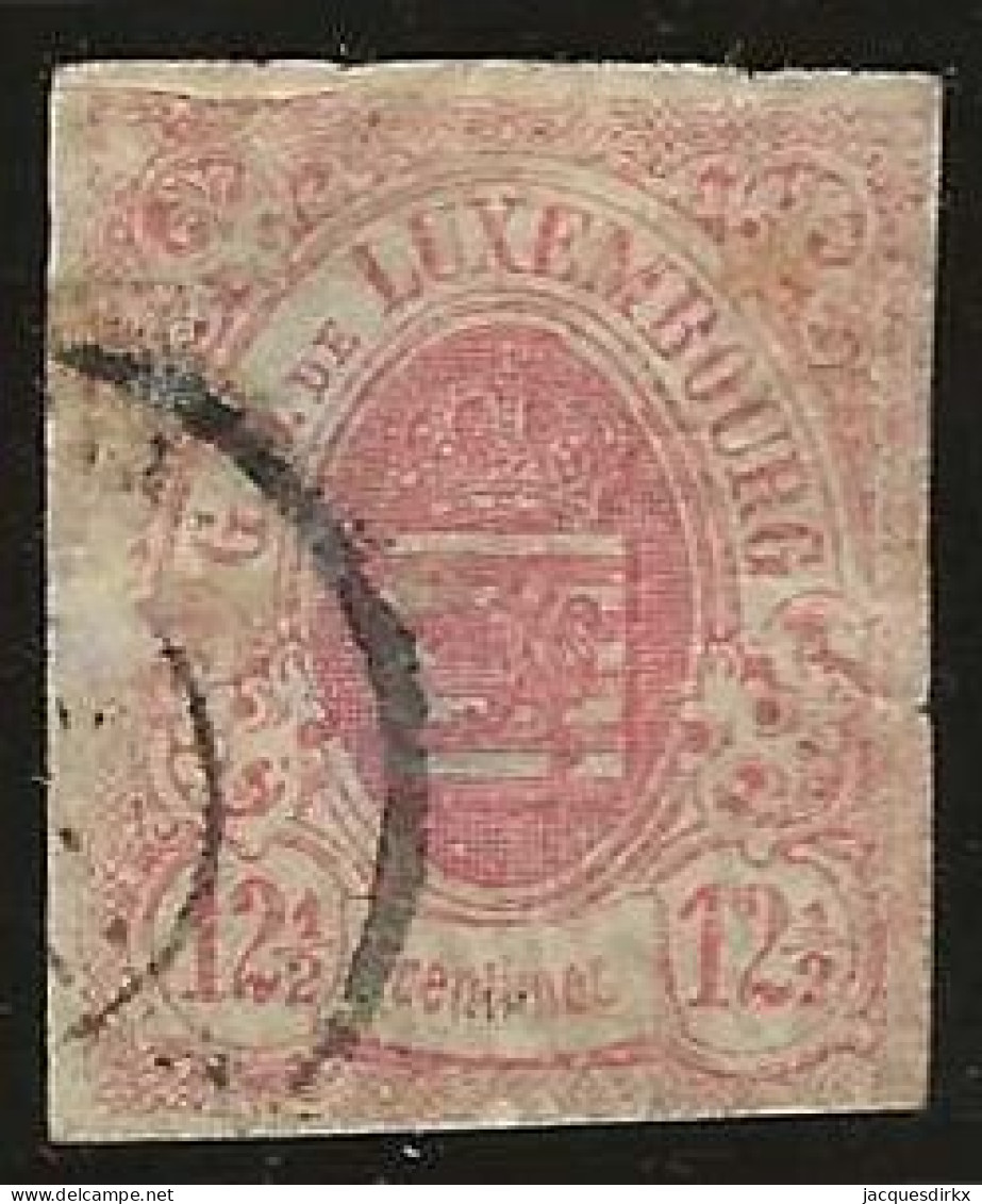 Luxembourg  .  Y&T   .   7  (2 Scans)  .  Aminci   .  .   1859-63    O   .    Oblitéré - 1859-1880 Wappen & Heraldik