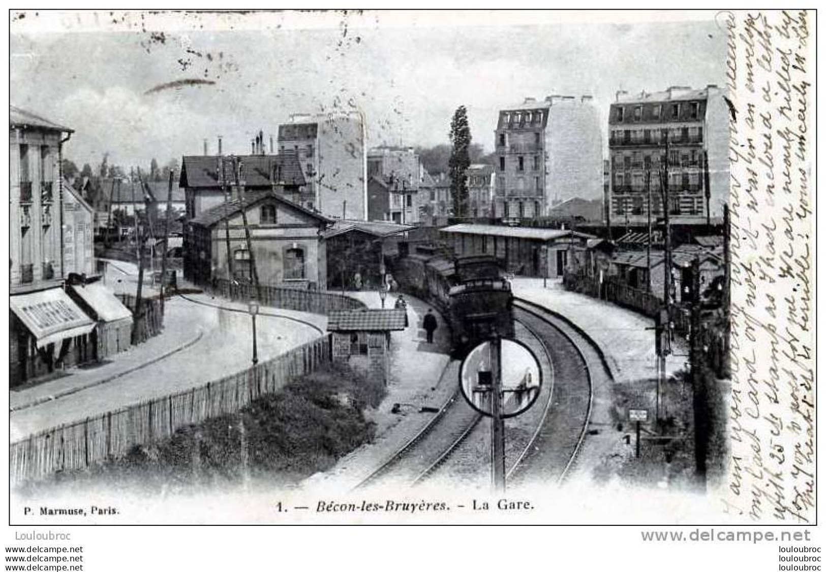 92 BECON LES BRUYERES LA GARE EDIT MARMUSE - Otros & Sin Clasificación