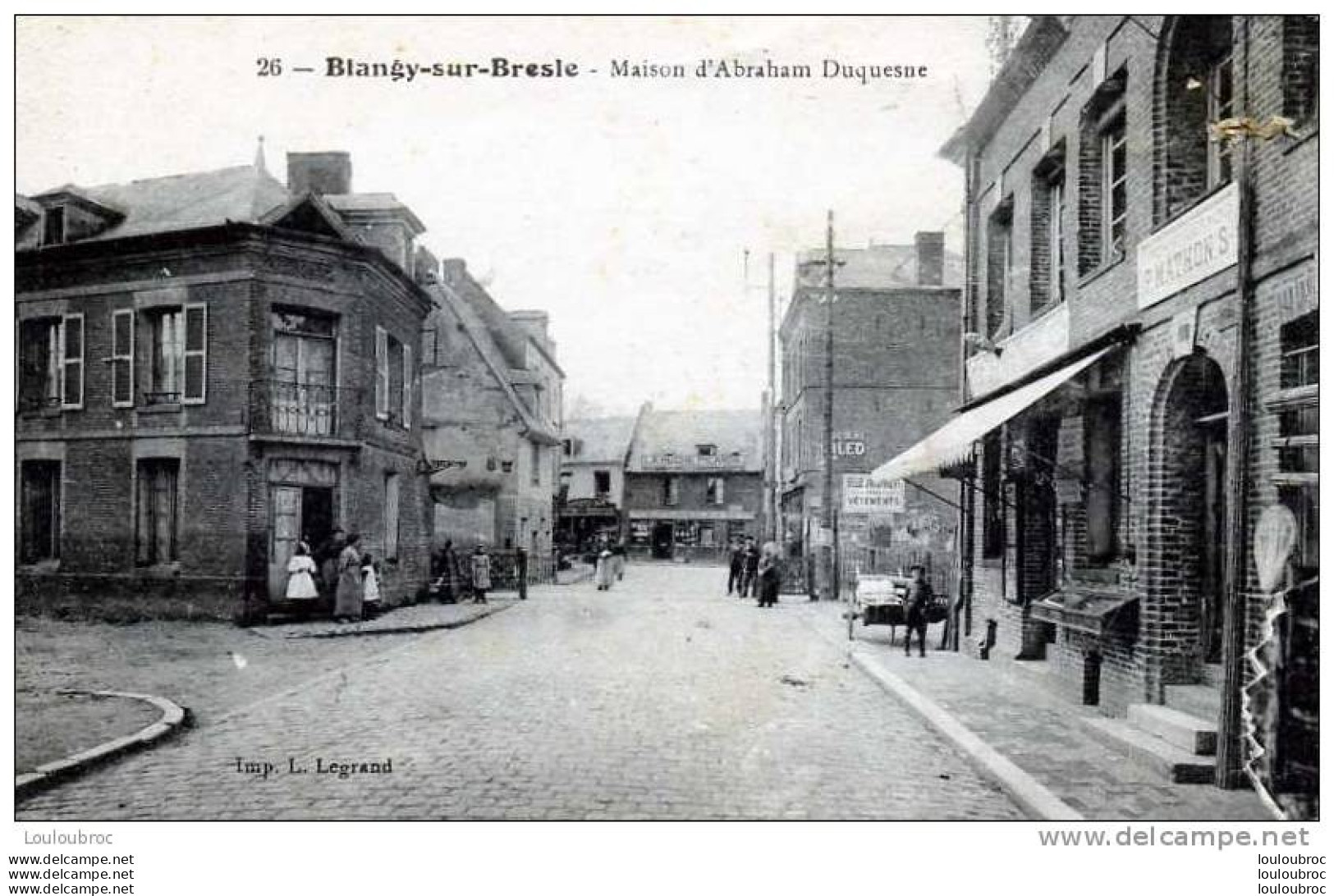 76 BLANGY SUR BRESLE MAISON D'ABRAHAM DUQUESNE EDIT LEGRAND - Blangy-sur-Bresle