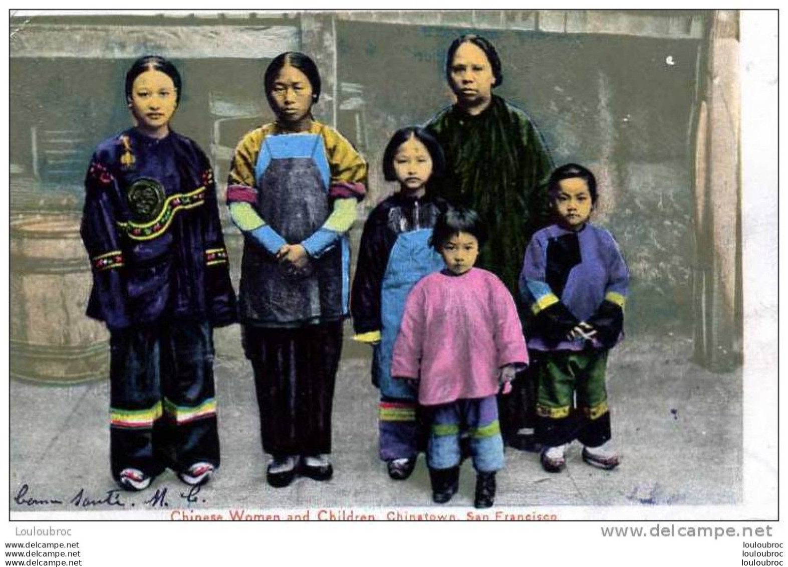 CHINESE WOMEN AND CHILDREN CHINATOWN SAN FRANCISCO EDIT BRITTON 1905 - Chine