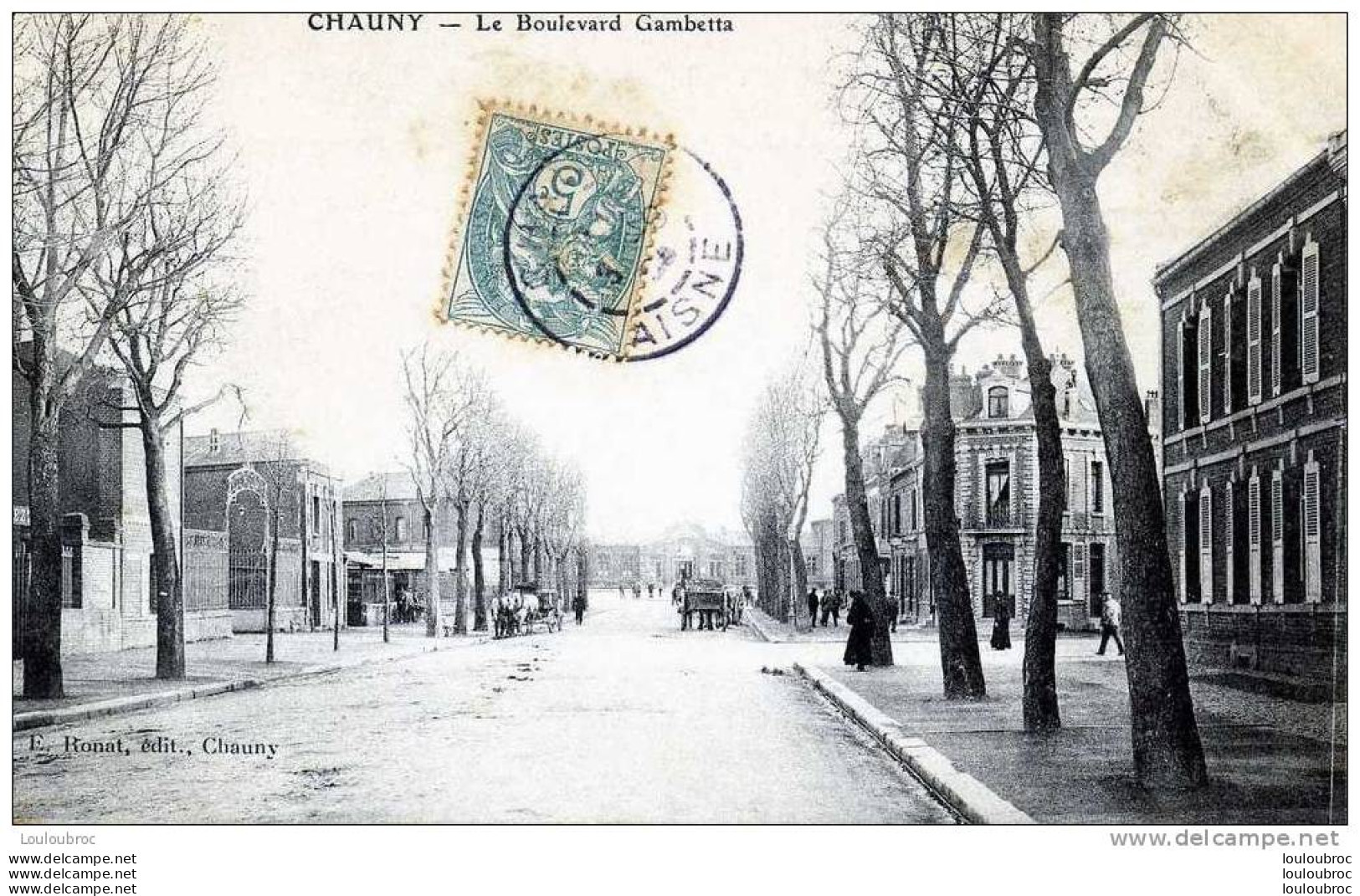 02 CHAUNY LE BOULEVARD GAMBETTA - Chauny