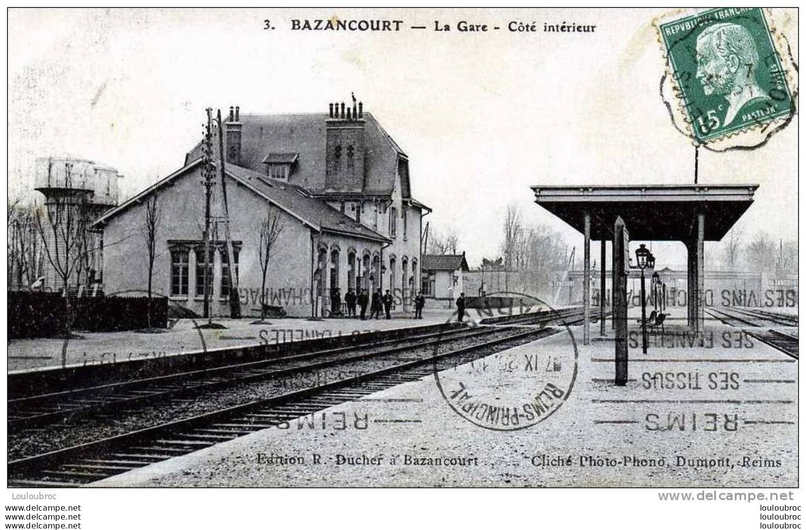 51 BAZANCOURT LA GARE COTE INTERIEUR - Bazancourt