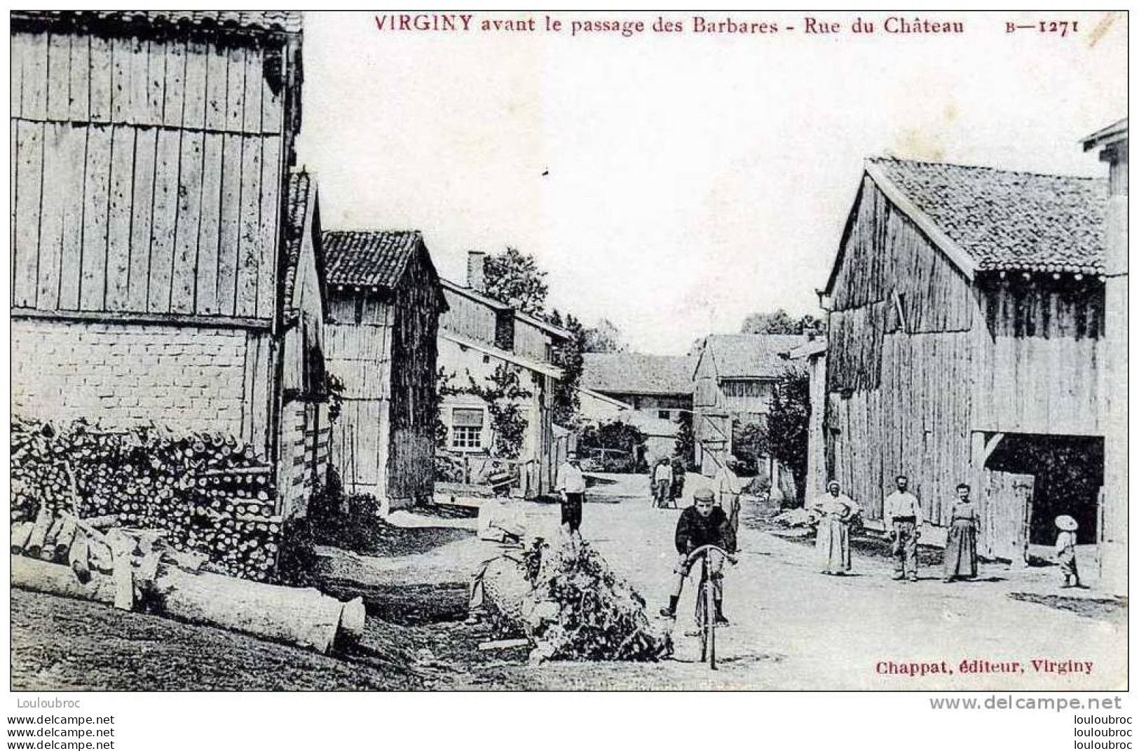 51 VIRGINY AVANT LE PASSAGE DES BARBARES RUE DU CHATEAU - Autres & Non Classés