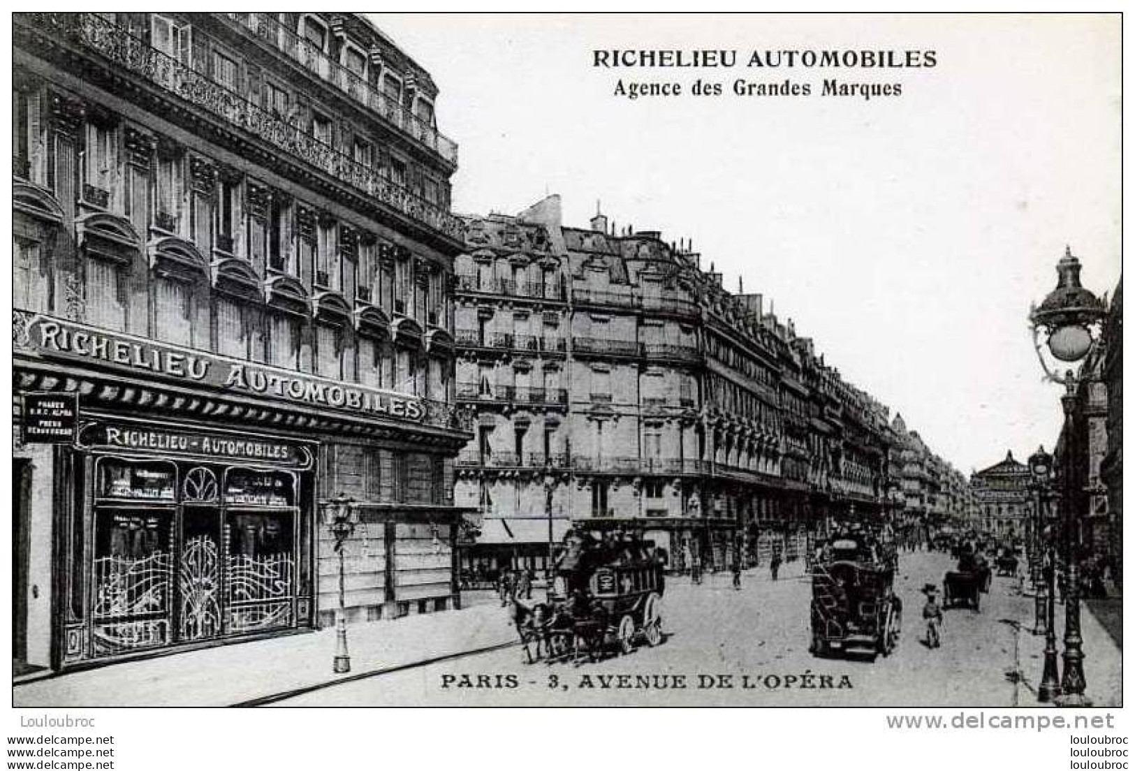 75 PARIS RICHELIEU AUTOMOBILES AGENCE DE GRANDES MARQUES 3 AVENUE DE L'OPERA - Distrito: 02