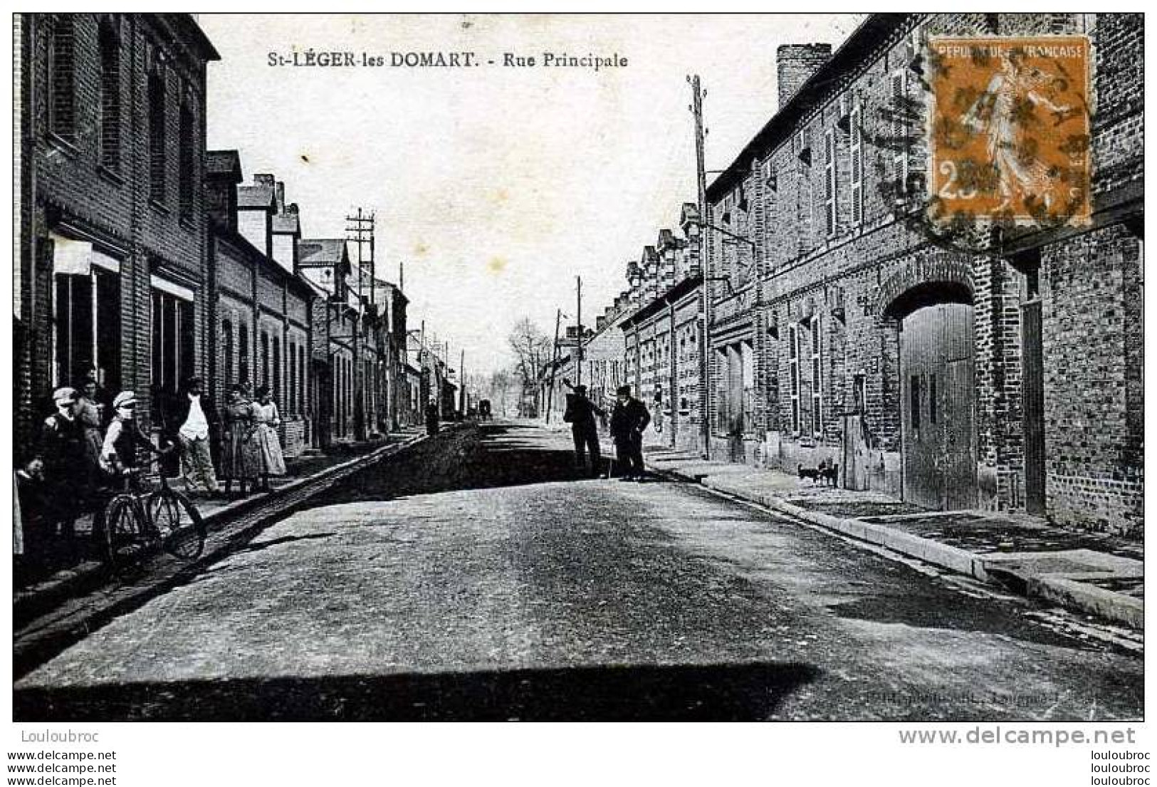 80 SAINT ST LEGER LES DOMART RUE PRINCIPALE ANIMEE VOYAGEE - Autres & Non Classés