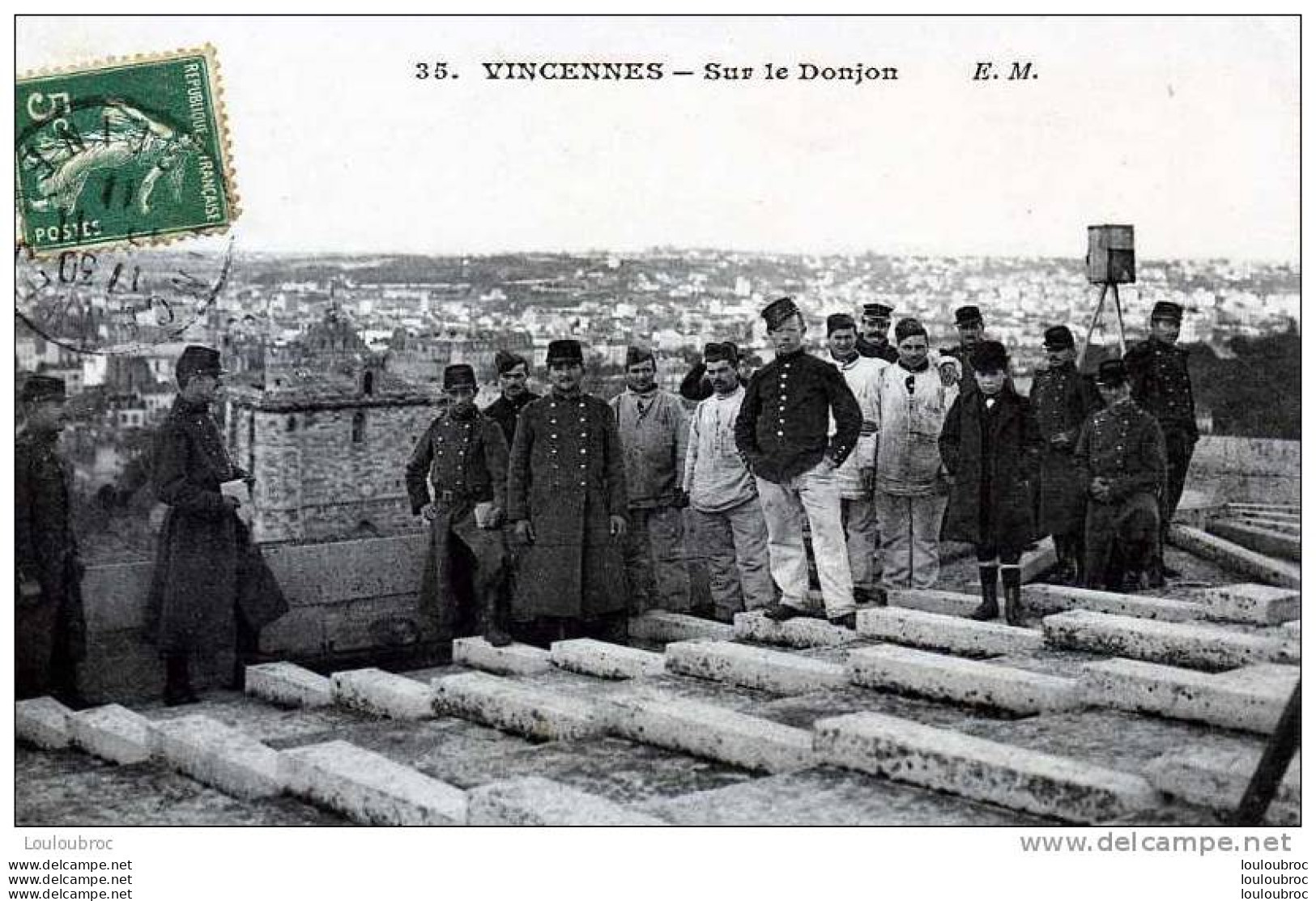 94 VINCENNES SUR LE DONJON E.M. N°35 VOYAGEE 1911 - Vincennes